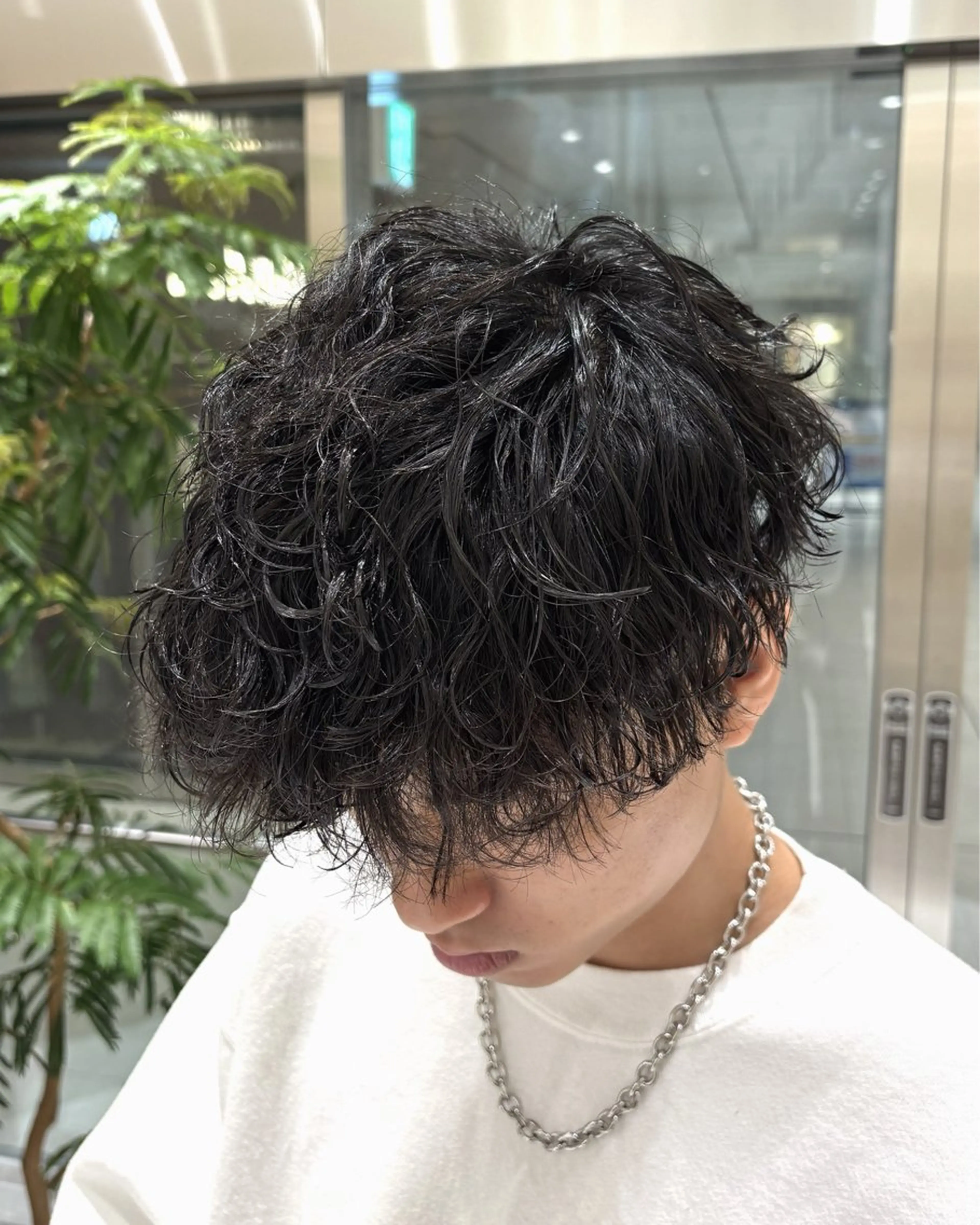 メンズカット + 波巻きパーマの写真