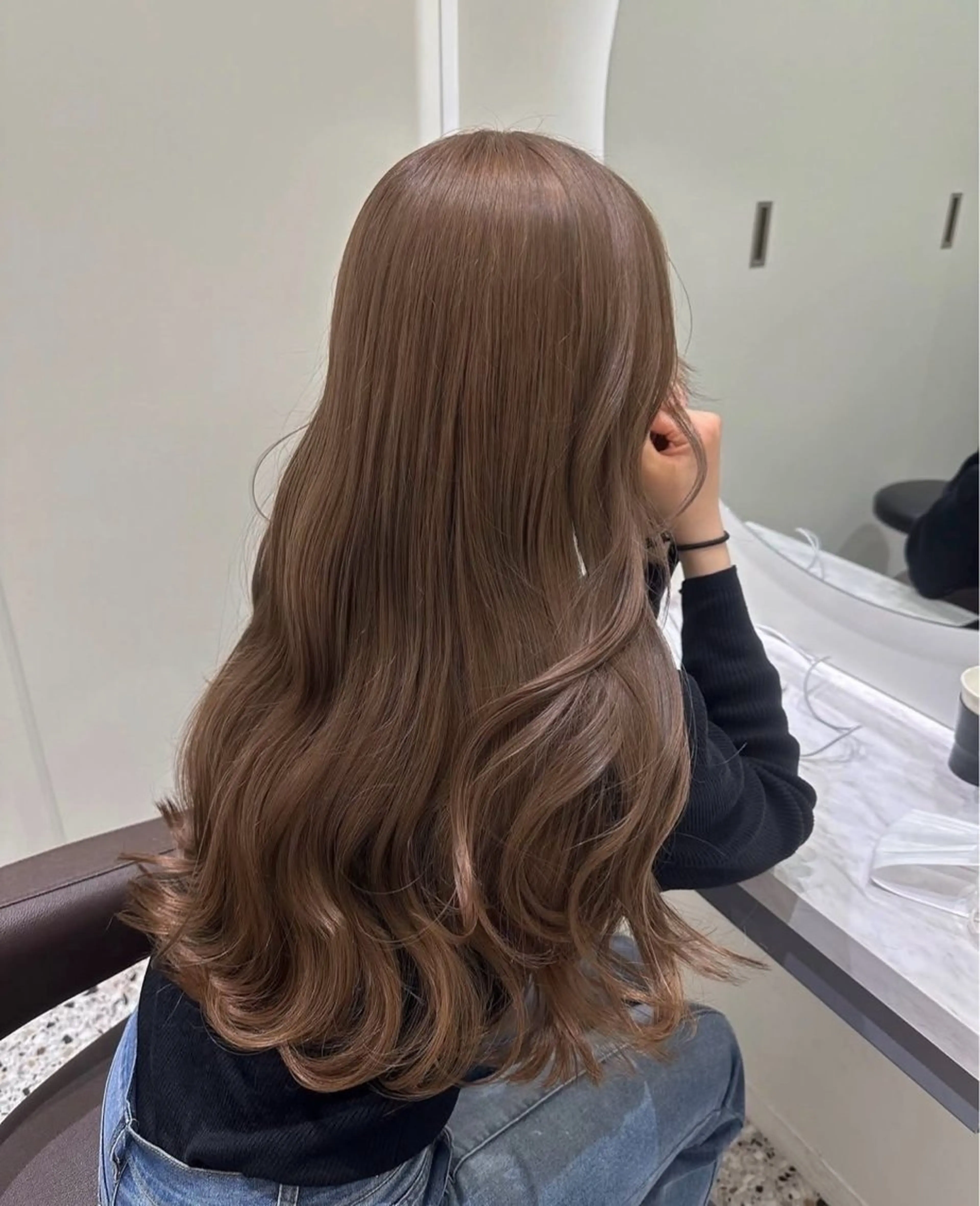 ロング カラー ナック梅田店 毛利 愛リタッチカラー募集のヘアスタイル