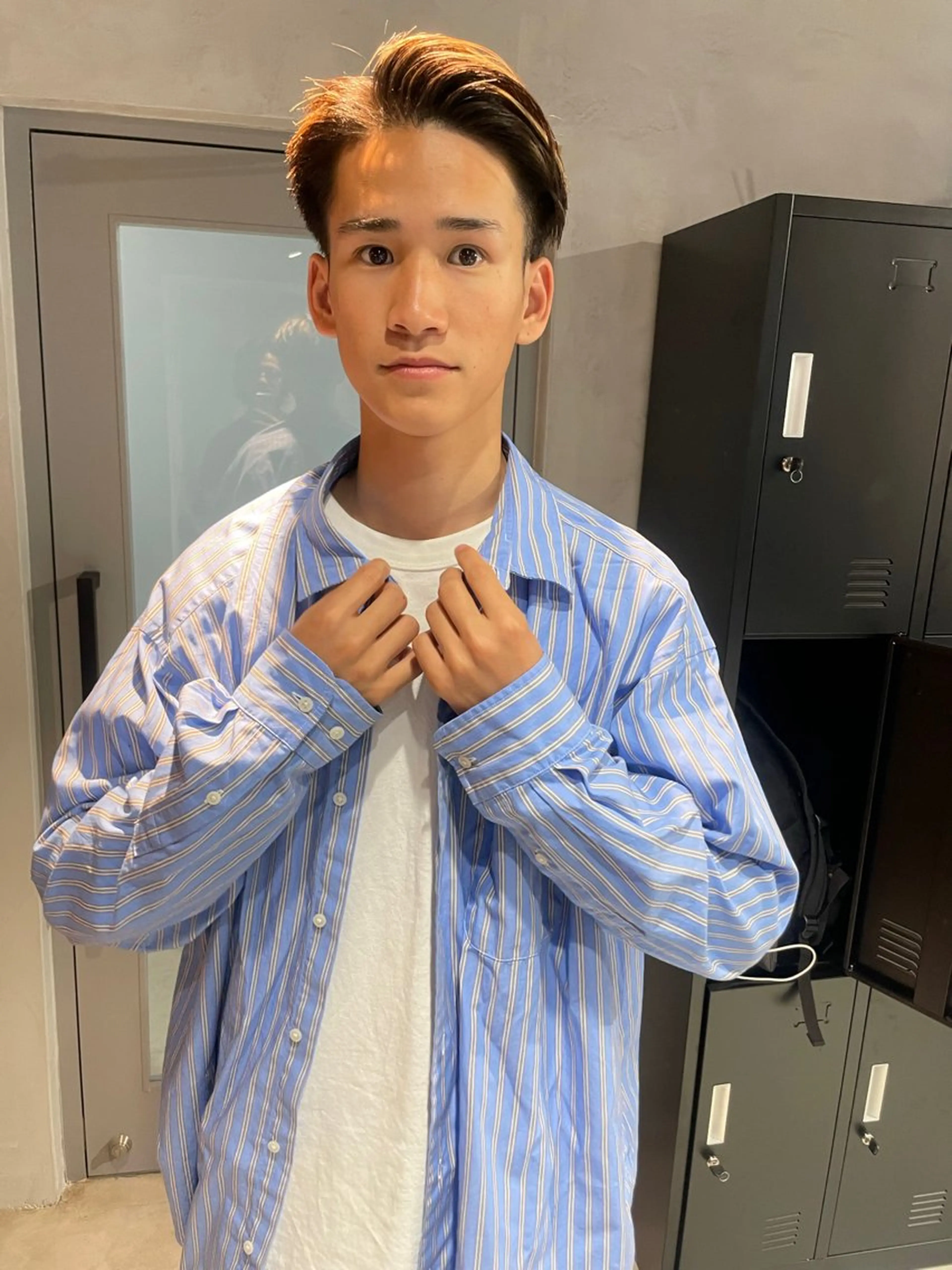 ショート カラー パーマ ヘアアレンジ メンズ メンズ特化 しゅうへいのヘアスタイル