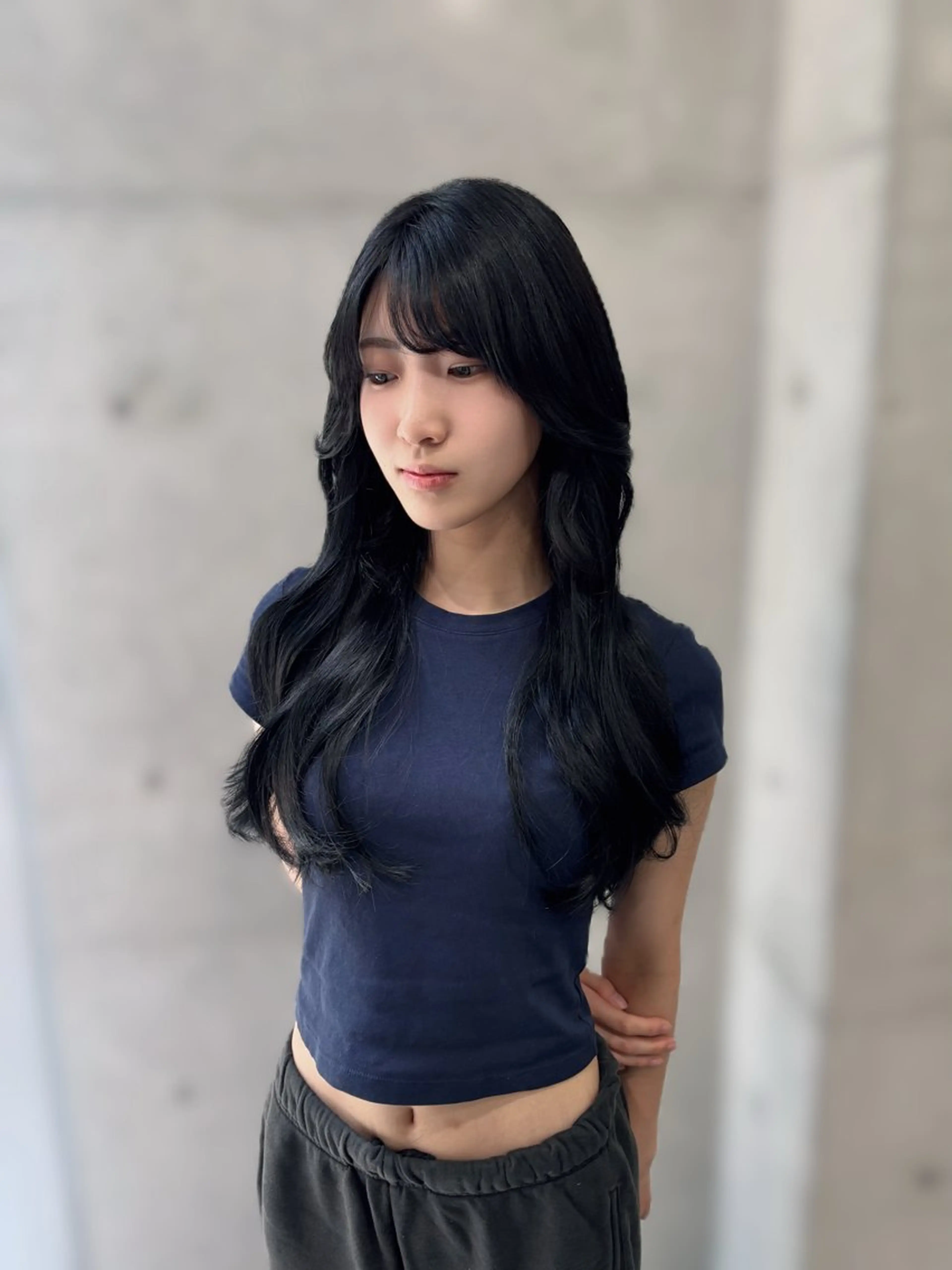 ロング カット ヘアカラー トリートメント 韓国ヘア🤍 慎之介のヘアスタイル