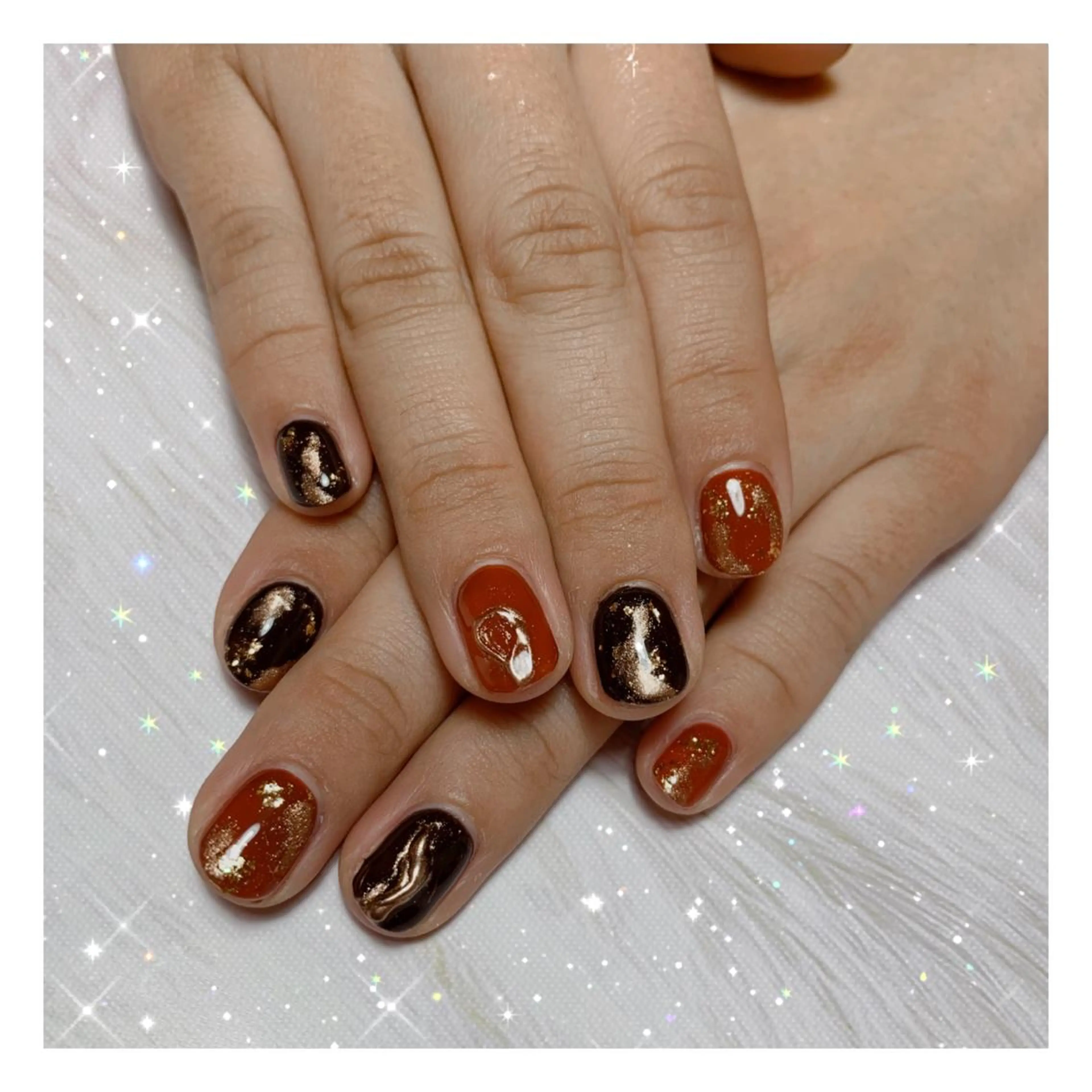 ネイル 成人式 ミラーネイル ニュアンスネイル C's coffretのネイルデザイン