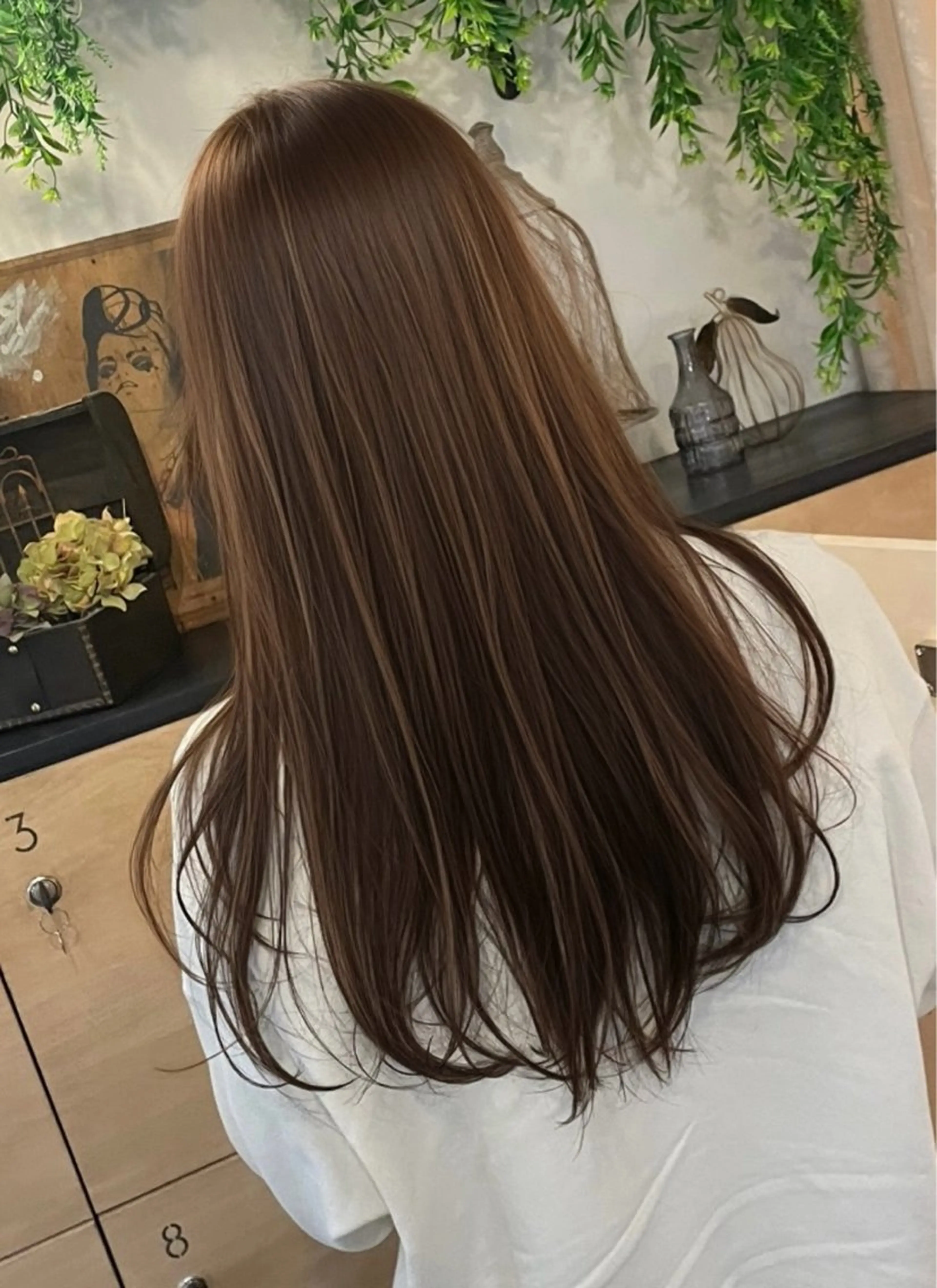 ロング カラー ブラウンカラー ハイライトカラー ハイライト モテるブラウンカラー の達人Tomoyaのヘアスタイル