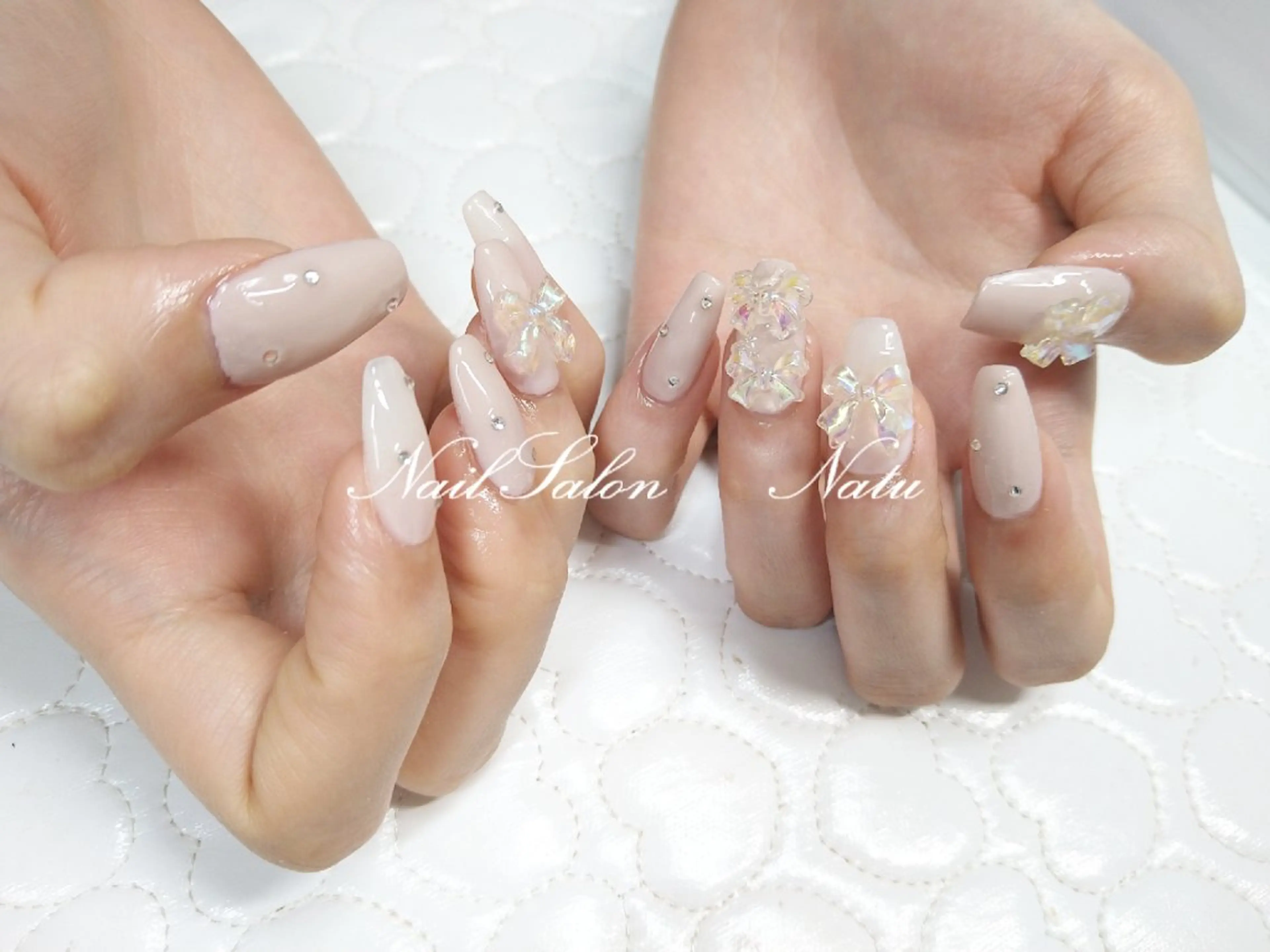 ネイル 長さ出し nailsalon Natuのネイルデザイン