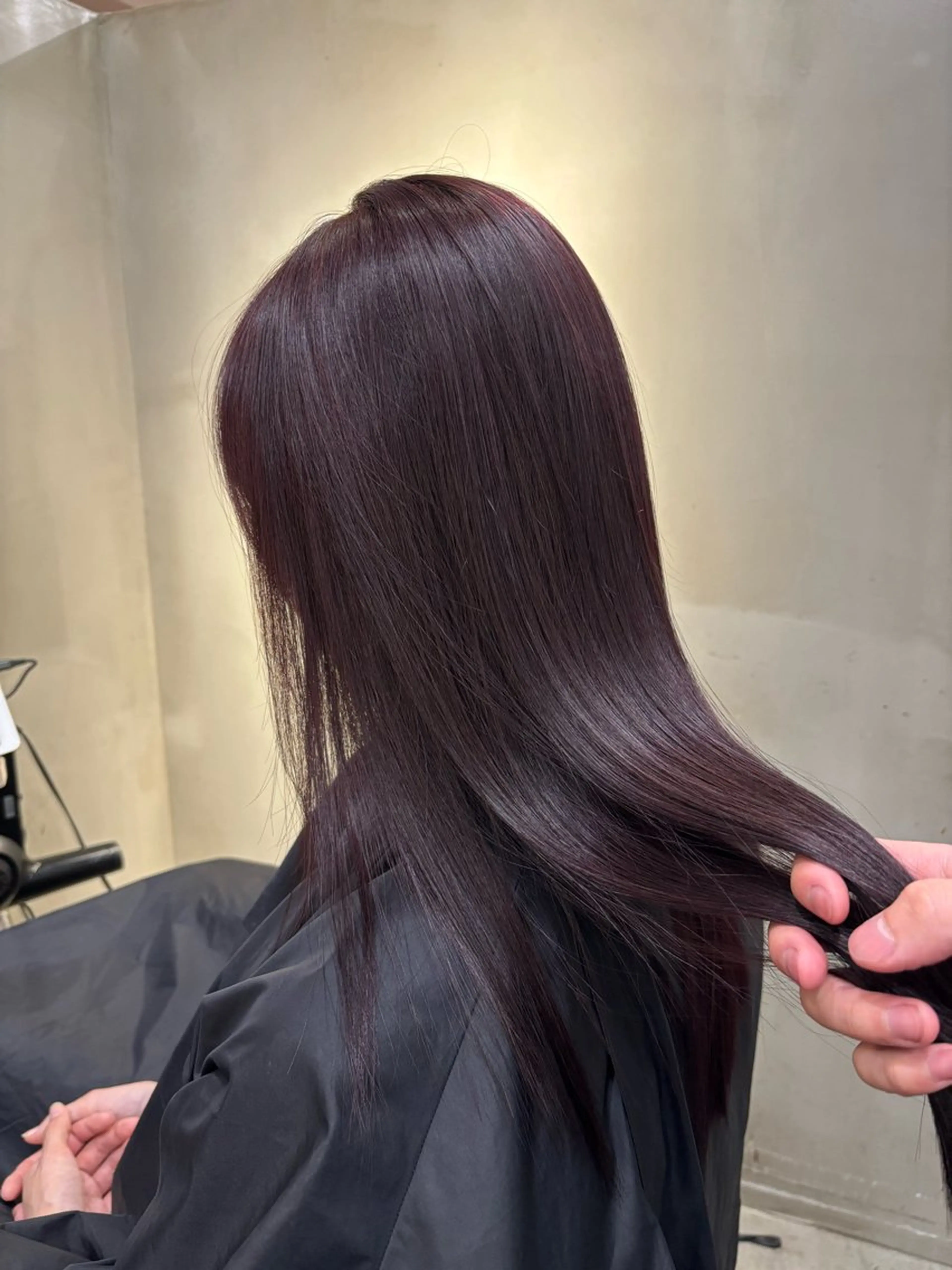 ロング カラー ボルドーカラー レッドカラー ヘアカラー 中園康 /カラー/ブリーチのヘアスタイル