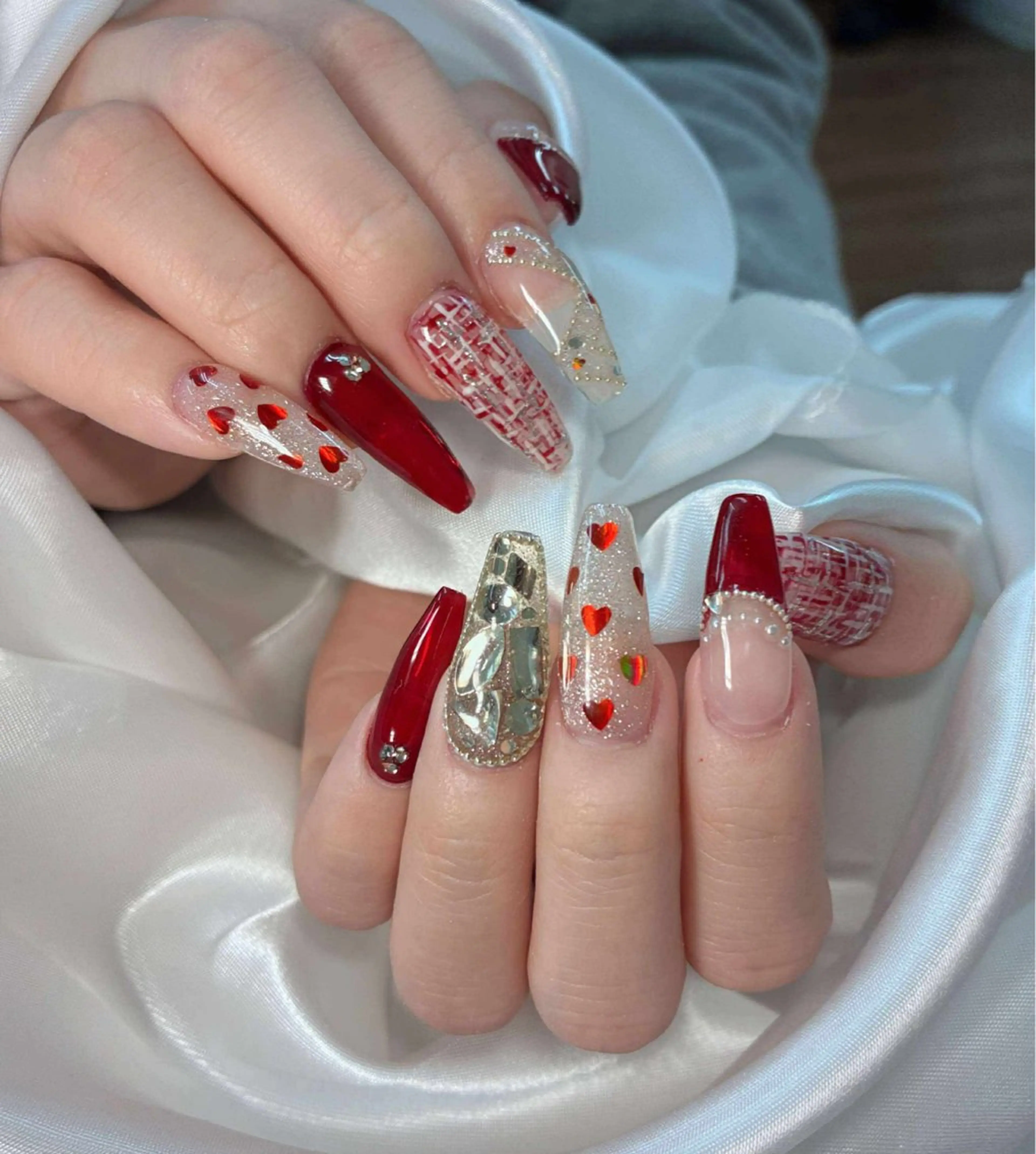 ネイル フレンチネイル グラデーション 韓国ネイル マグネットネイル ニュアンスネイル ハンドネイル Squen Nail 【持ち込みOK】のネイルデザイン