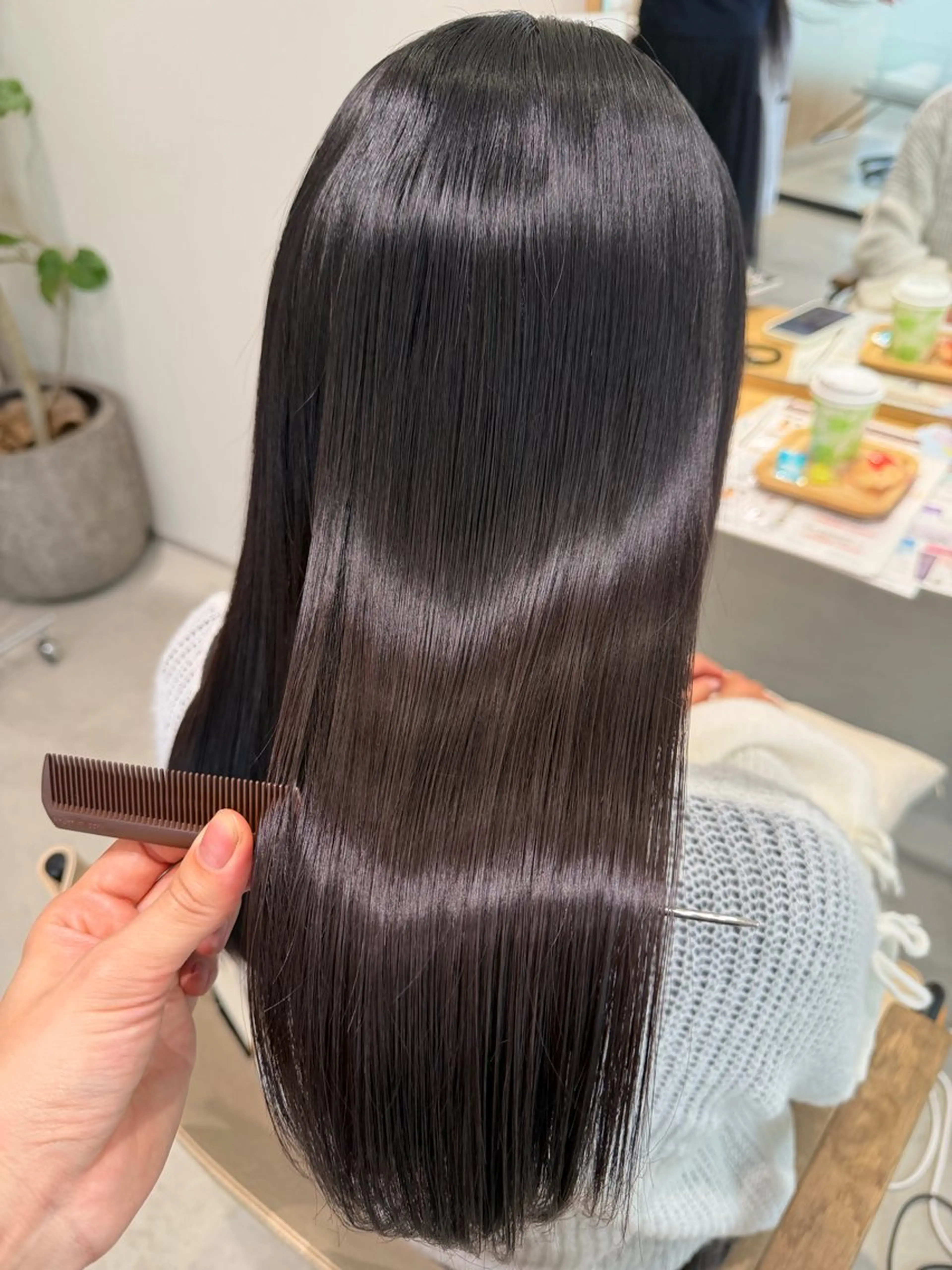セミロング カラー カット ヘアカラー トリートメント Tamagawa Sakiのヘアスタイル