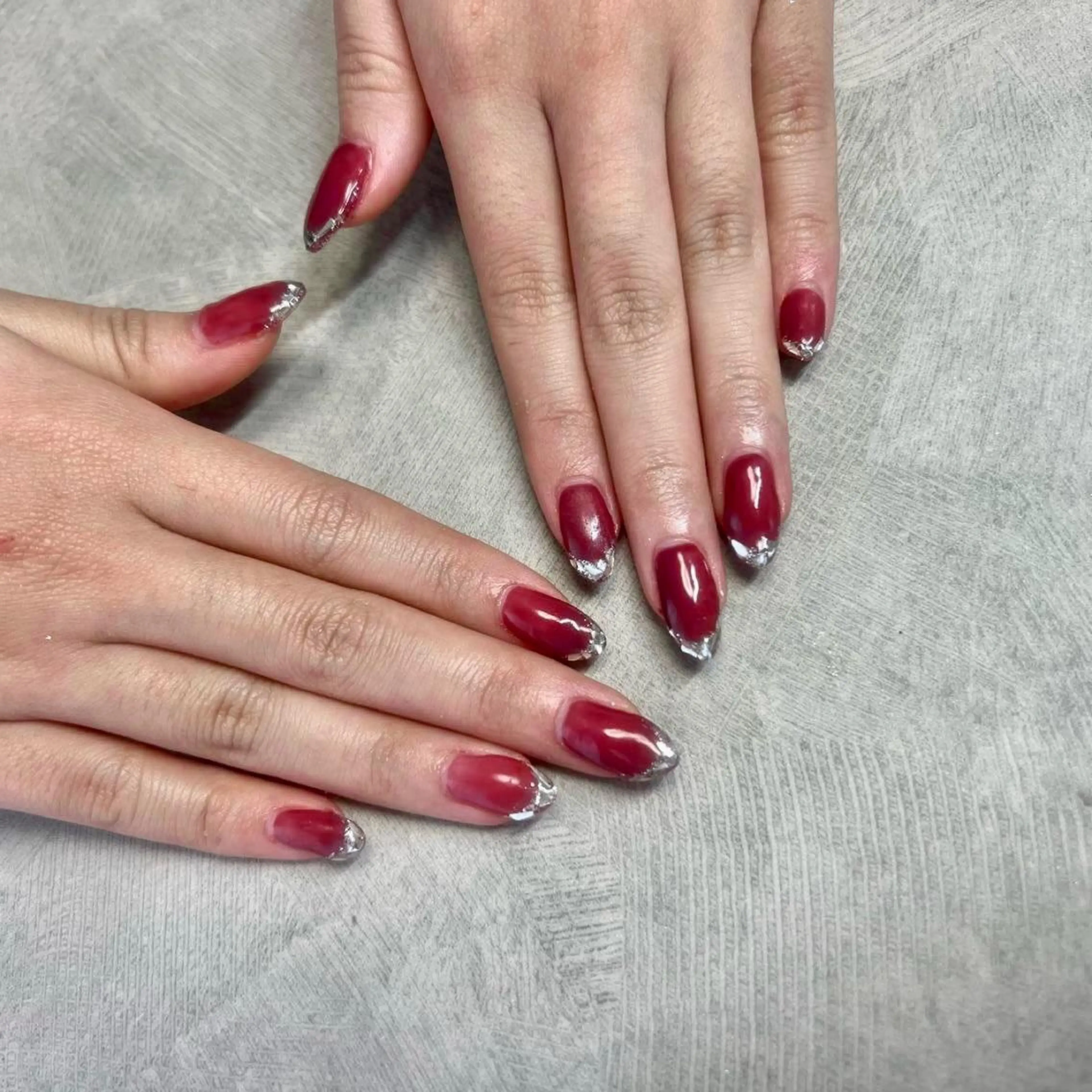 ネイル フレンチネイル ガラスフレンチ MIKA ♡の眉毛・アイブロウイメージ