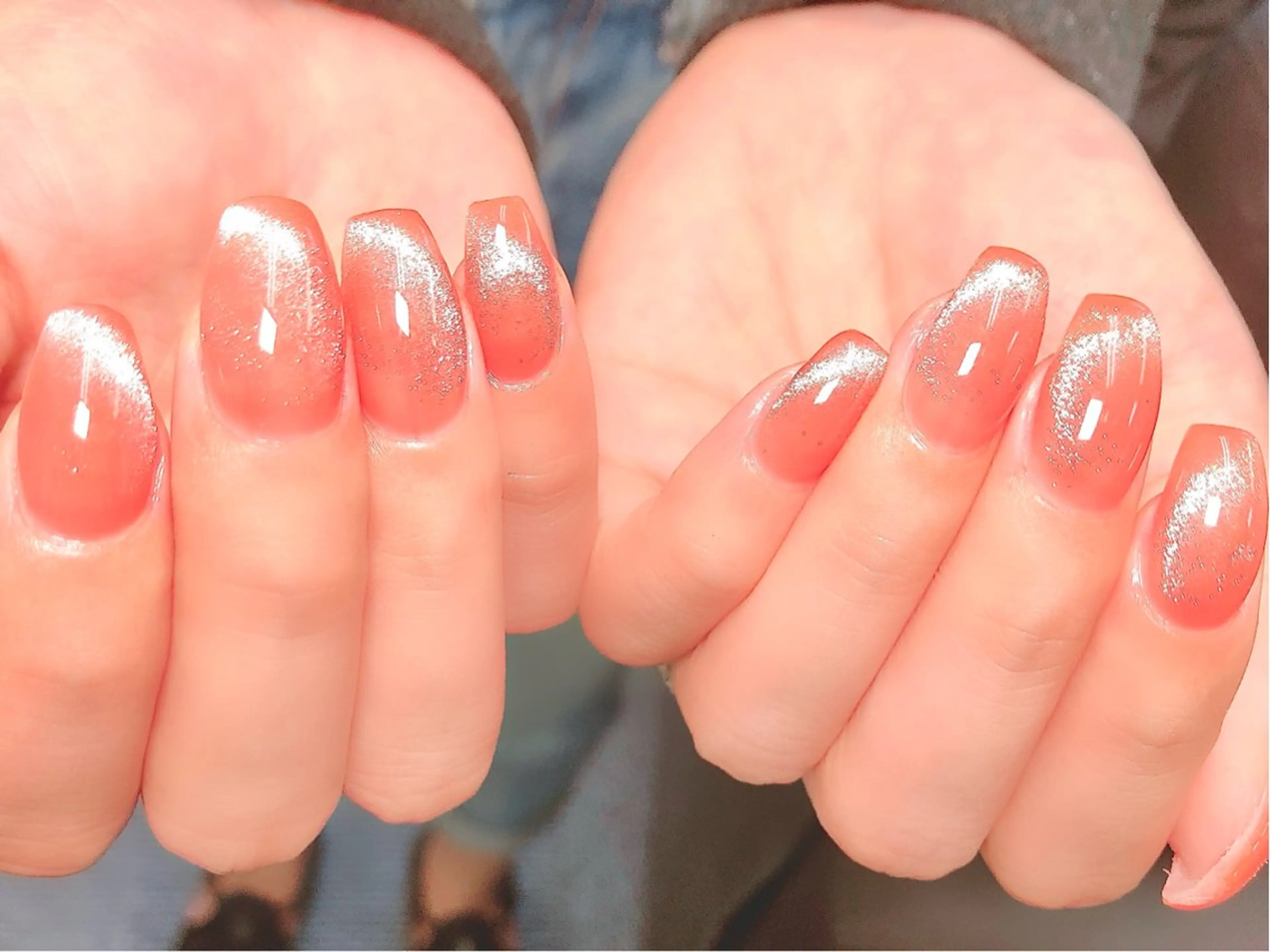 ネイル 長さ出し ジェルネイル マグネットネイル ハンドネイル en.所属・en. NATSUKOのネイルデザイン