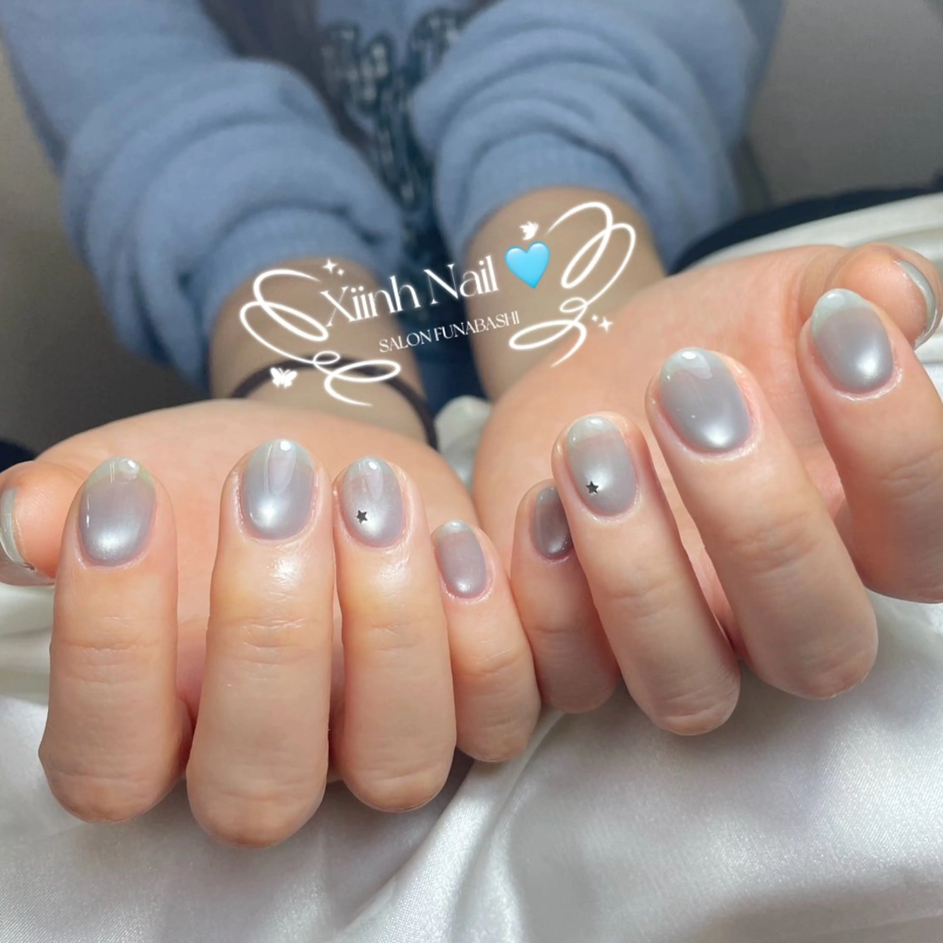 ネイル チークネイル 桜ネイル 長さ出し フットネイル ジェルネイル ハンドネイル XIINH NAIL SALONのネイルデザイン