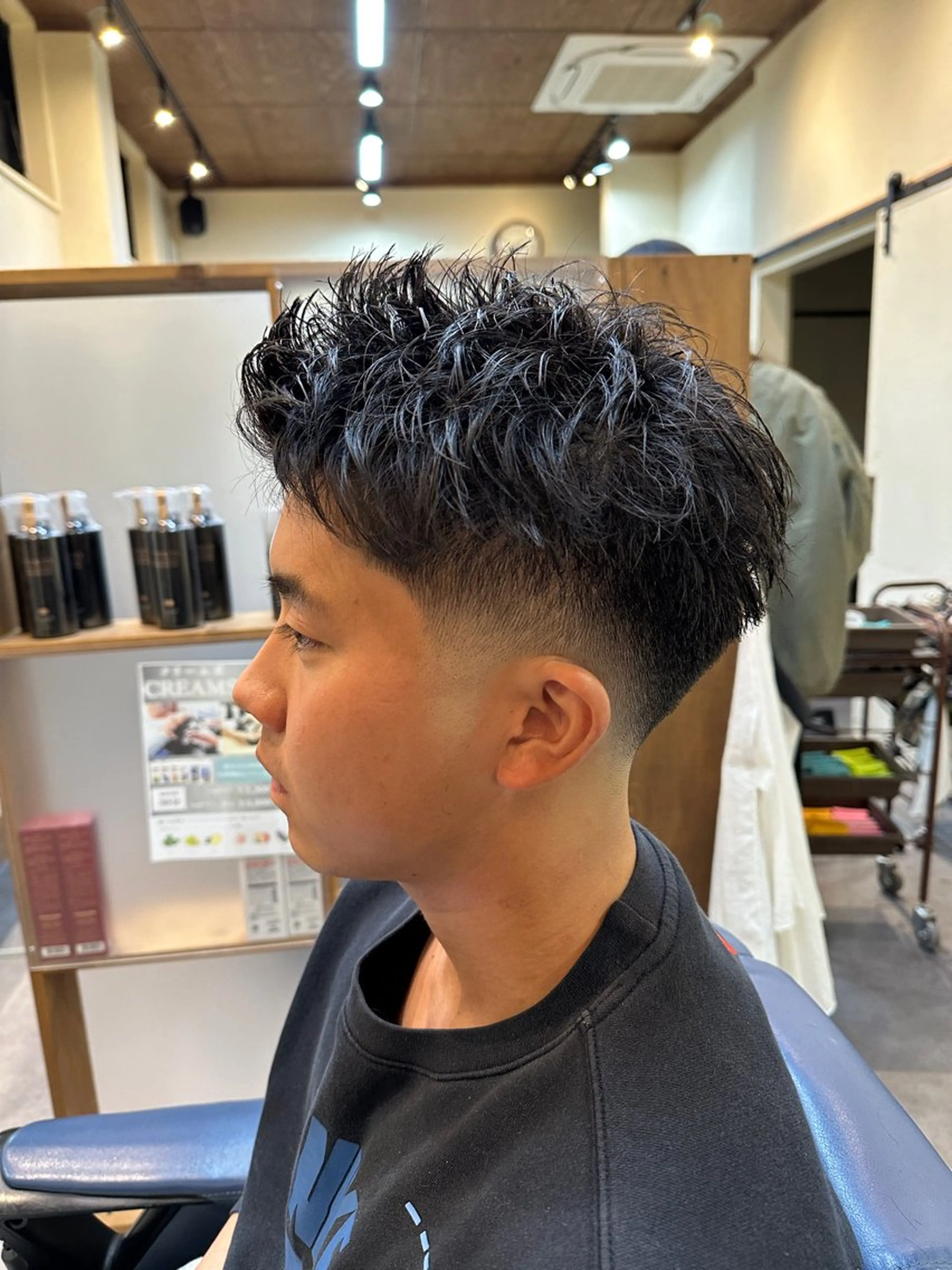 パーマ メンズ 石黒 理々花のヘアスタイル