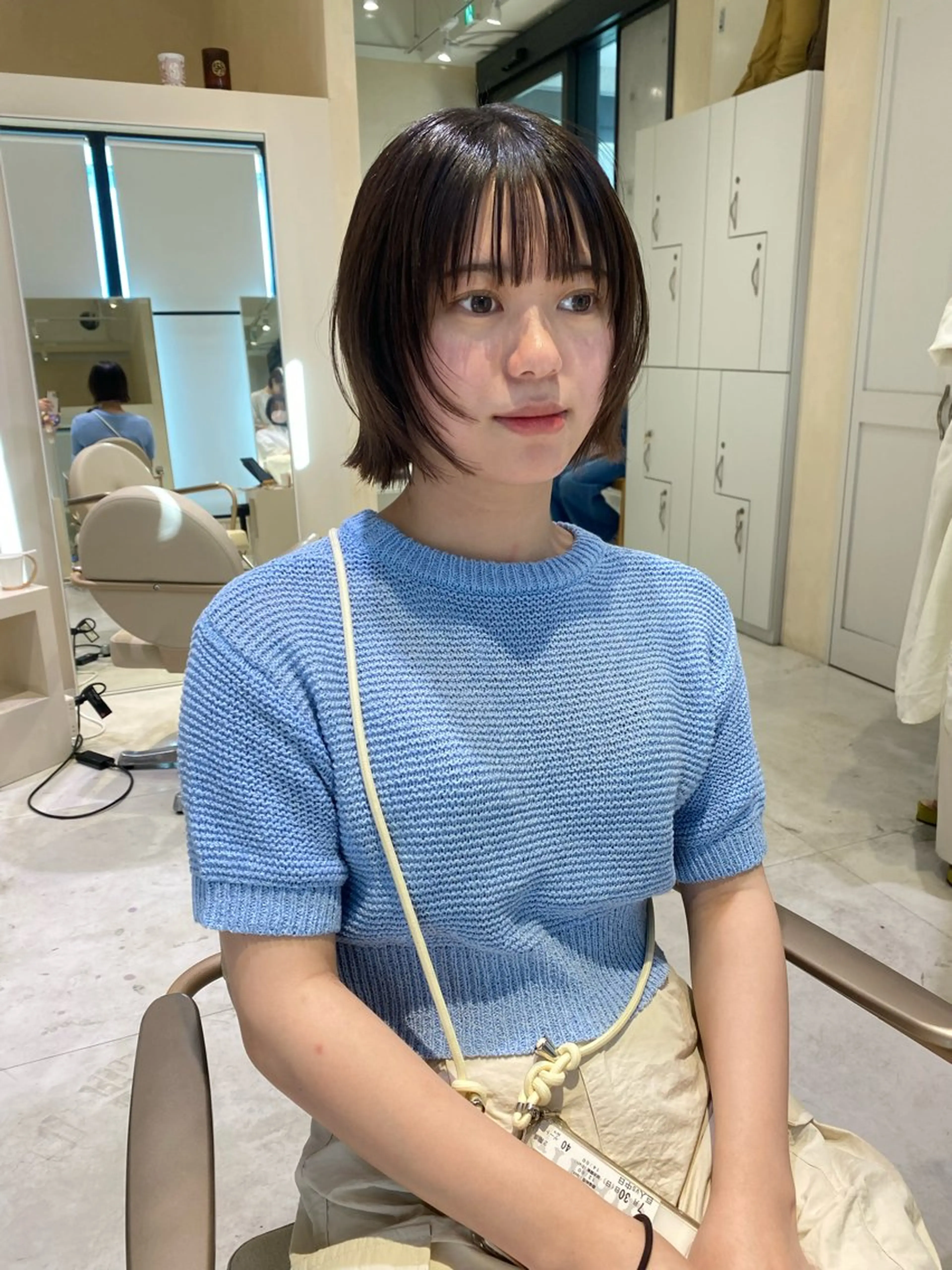 ショート カラー ボブ/ミニボブ 透明感カラーkadoのヘアスタイル