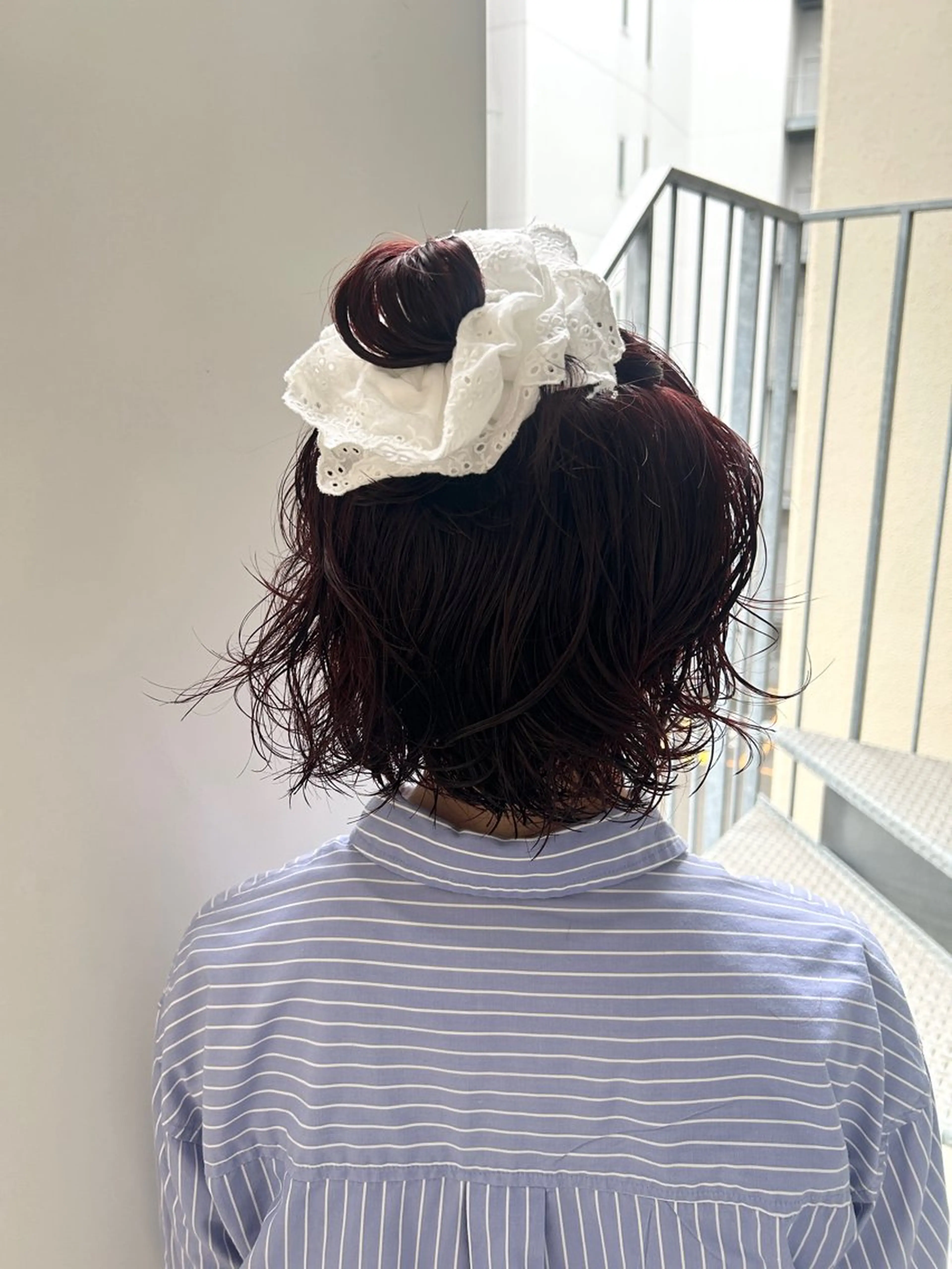 ショート カラー パーマ ヘアカラー 髙林 優衣のヘアスタイル