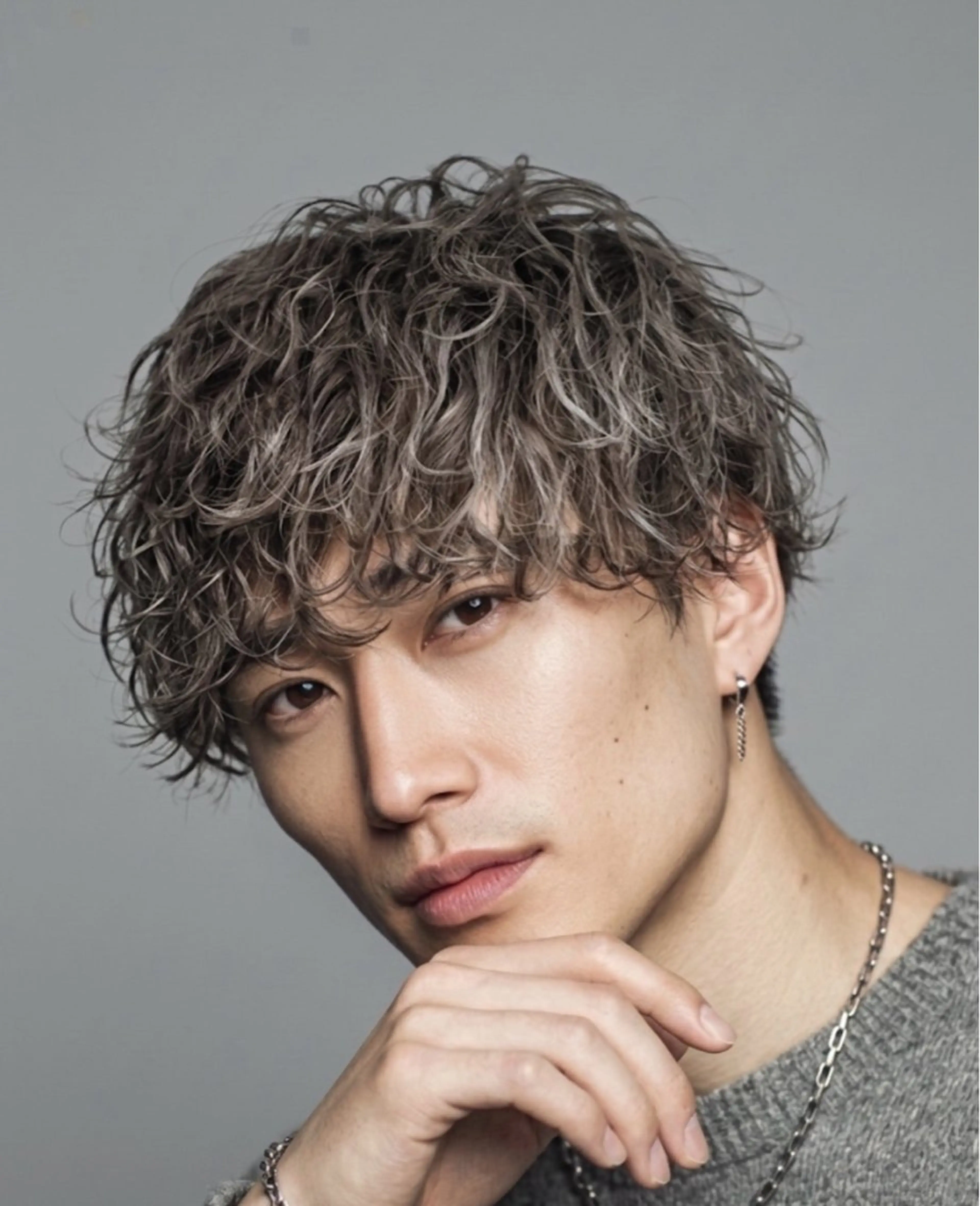 ミディアム ミディアムパーマ カット パーマ ANSA hair長岡天神店所属・メンズ特化/ HEITA✂︎のヘアスタイル