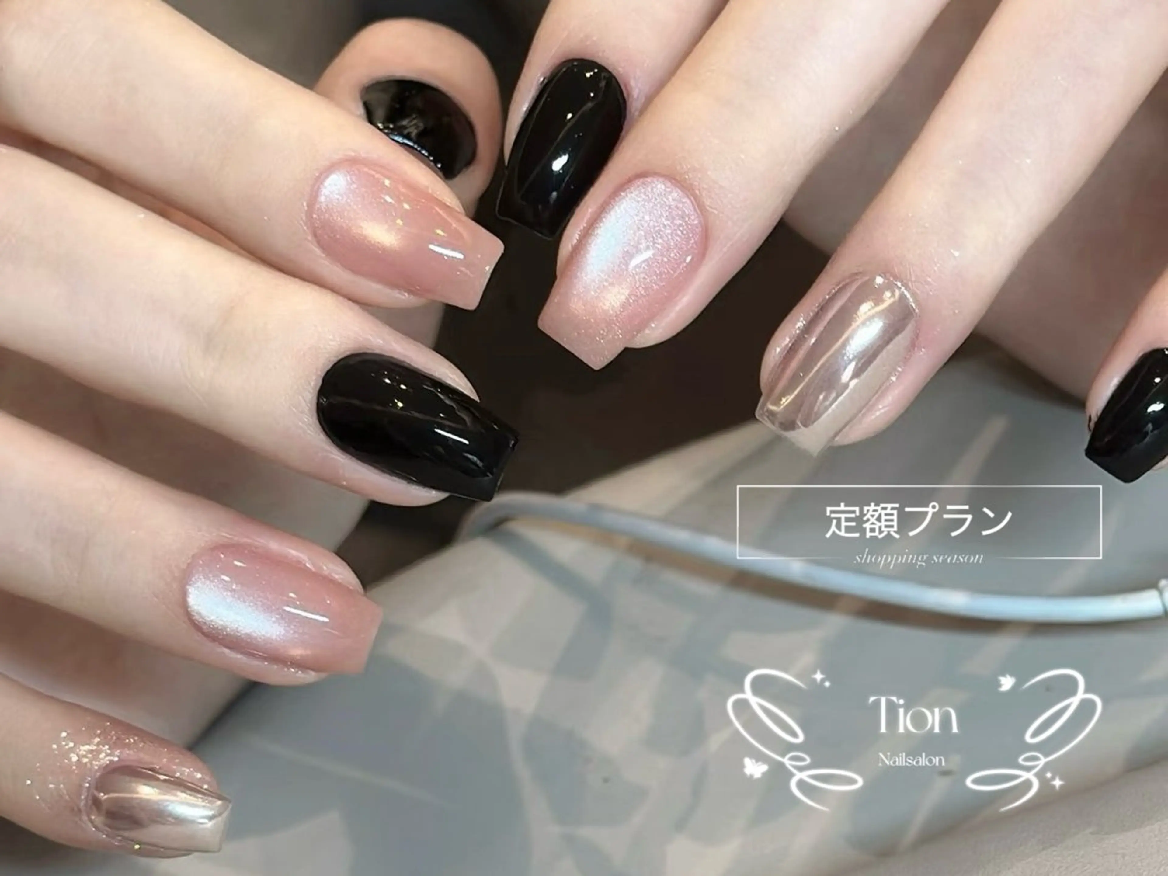 ネイル チークネイル 長さ出し フットネイル フレンチネイル ジェルネイル Nailsalon Tion武蔵小杉店のネイルデザイン