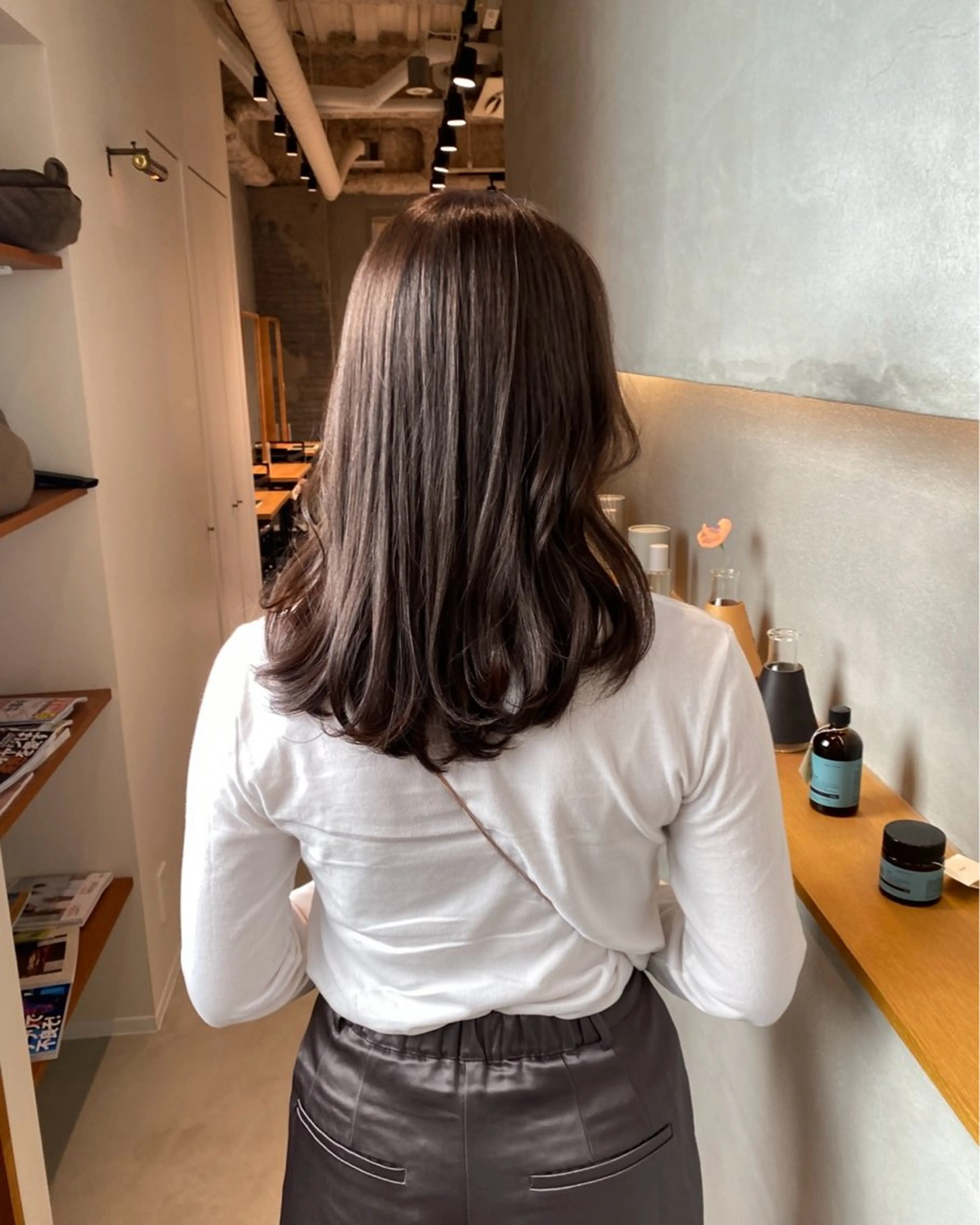 ミディアム カラー 透明感カラー lithograph所属・近藤 恵のヘアスタイル