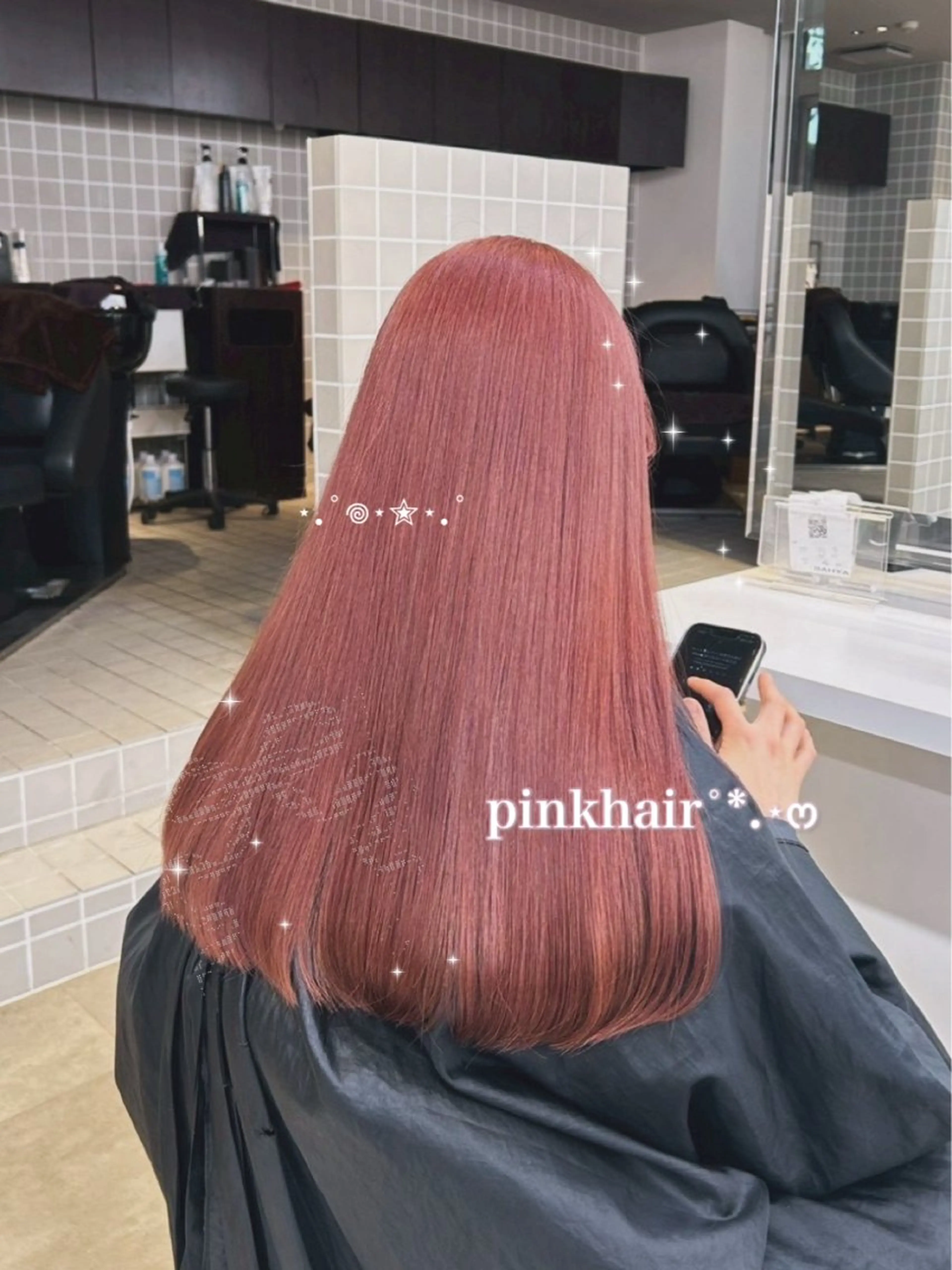 ロング ♡暖色ガーリー/ ピンク/かえで♡のヘアスタイル