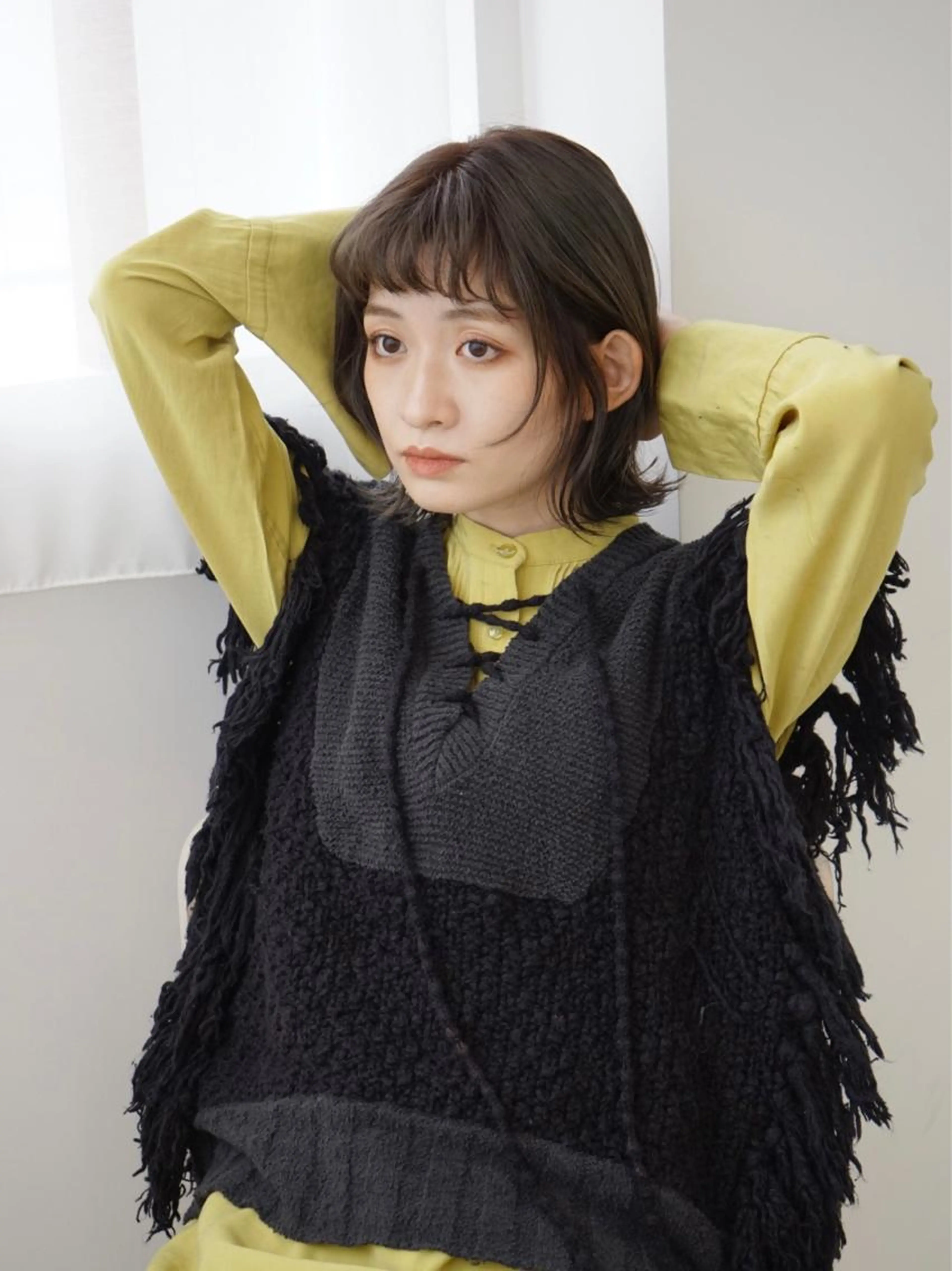 前髪カットの写真