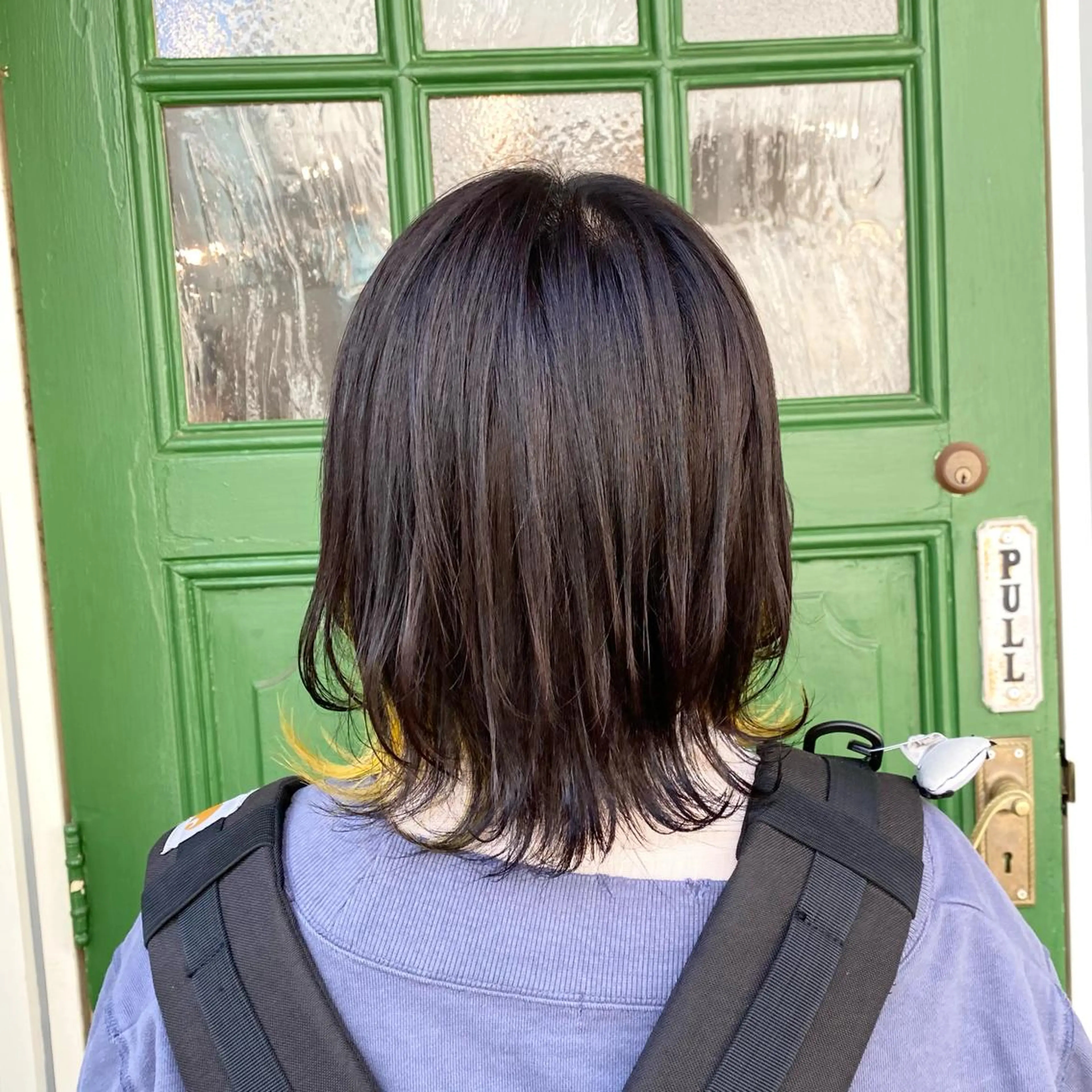 ミディアム イエローカラー トリートメント カット ヘアカラー トリートメント ヘッドスパ BRITS 渡辺 菜々子のヘアスタイル