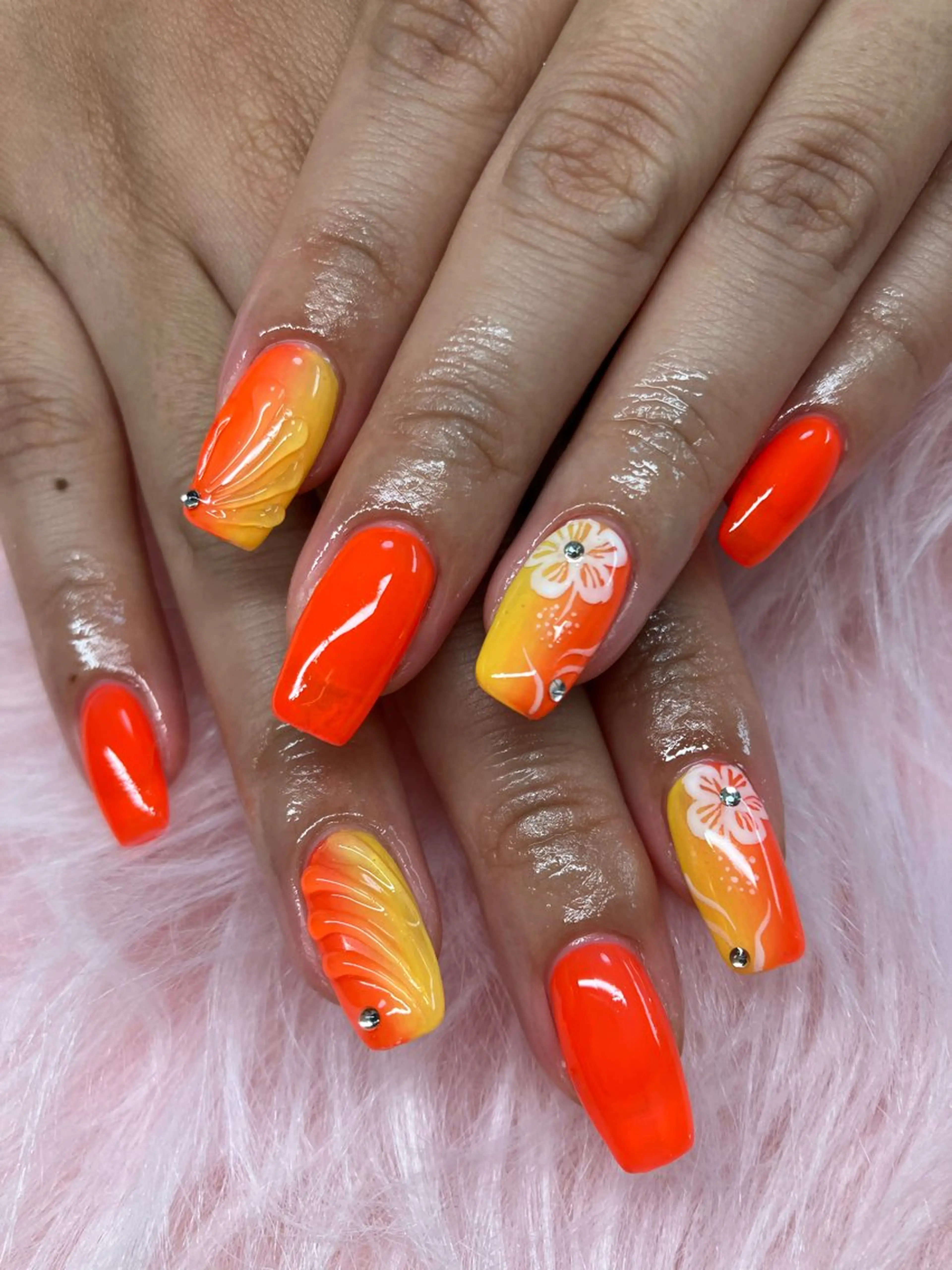 ネイル rukianail 新里のネイルデザイン