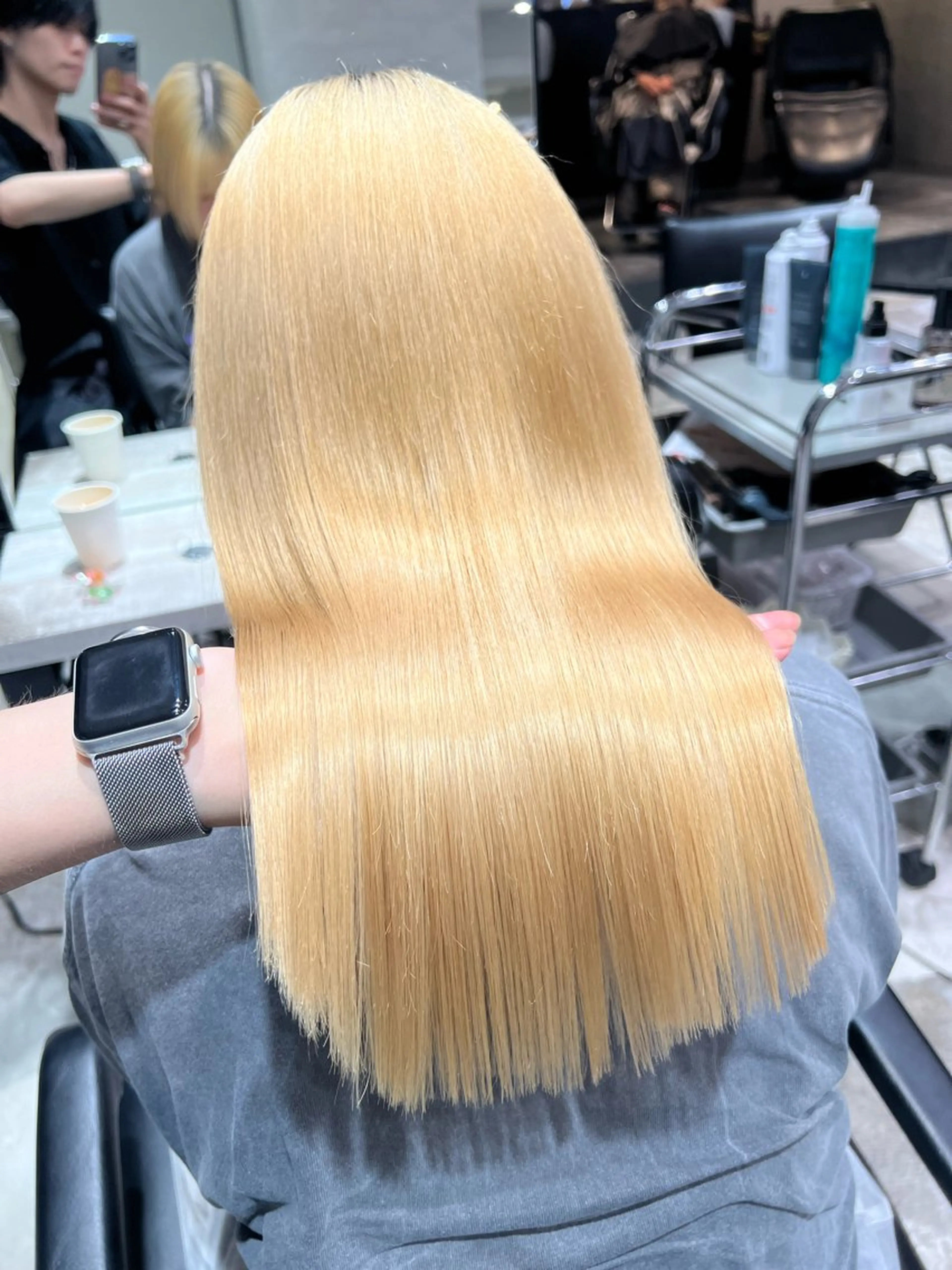 セミロング カラー ヘアアレンジ 伸ばしかけ 髪質改善 トリートメント 縮毛矯正 トリートメント 🍯傷ませないカラー 髪質改善🍯彪雅のヘアスタイル