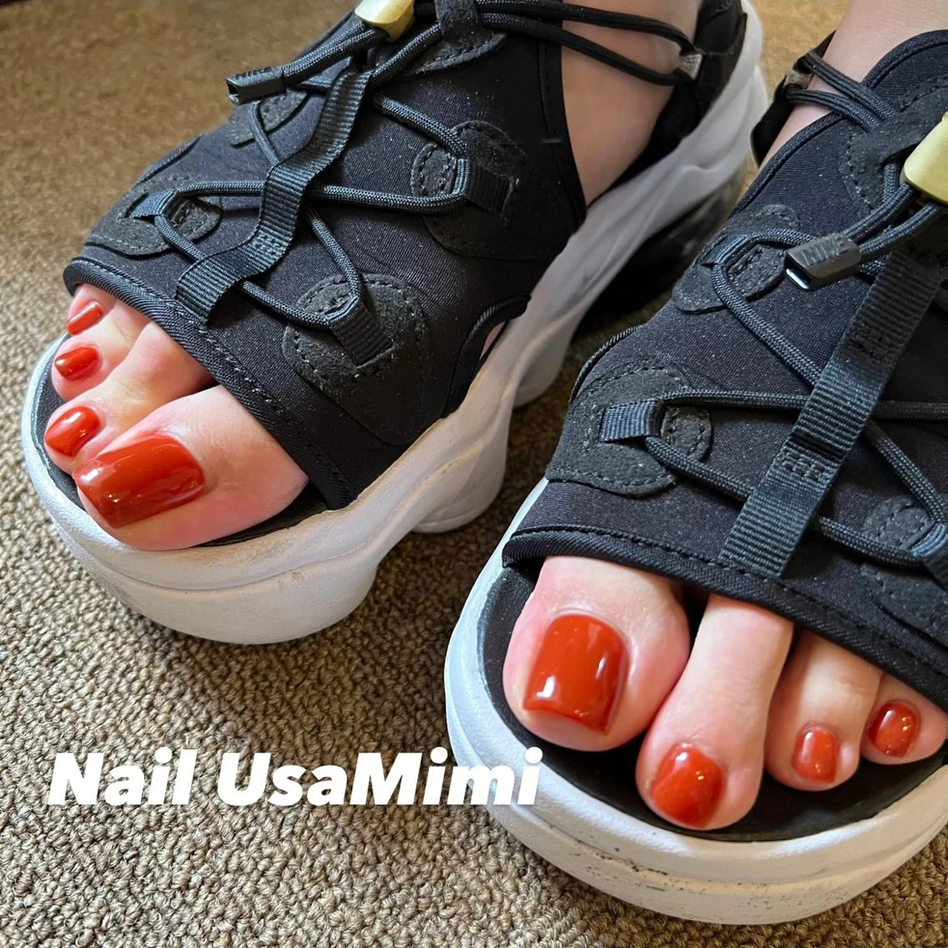 ネイル クリアネイル フットネイル ジェルネイル マグネットネイル 持ち込み 本町ネイルNail UsaMimiのネイルデザイン