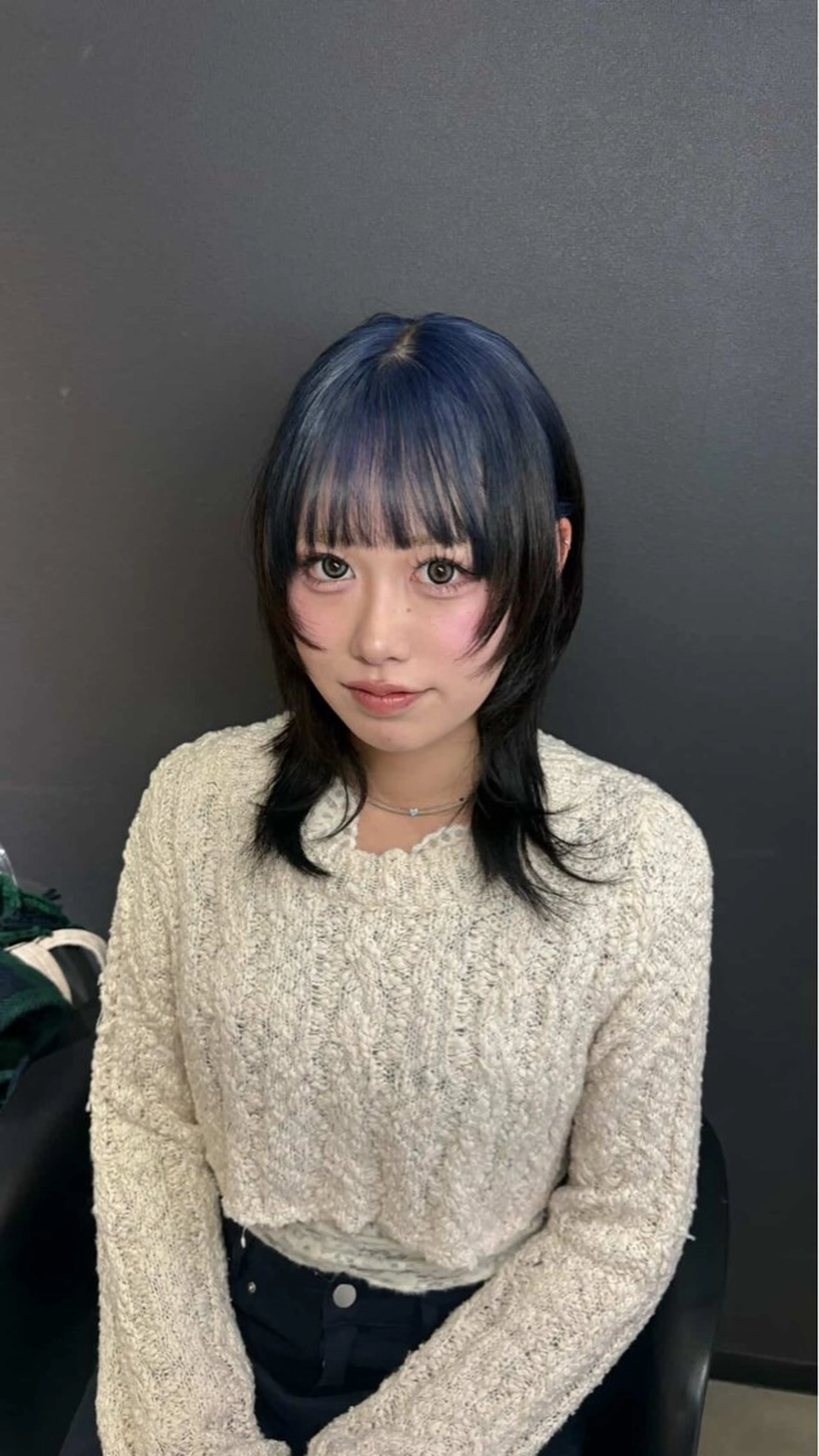 ミディアム カラー ヘアカラー デザインカラー/ハイ トーン/konomiのヘアスタイル