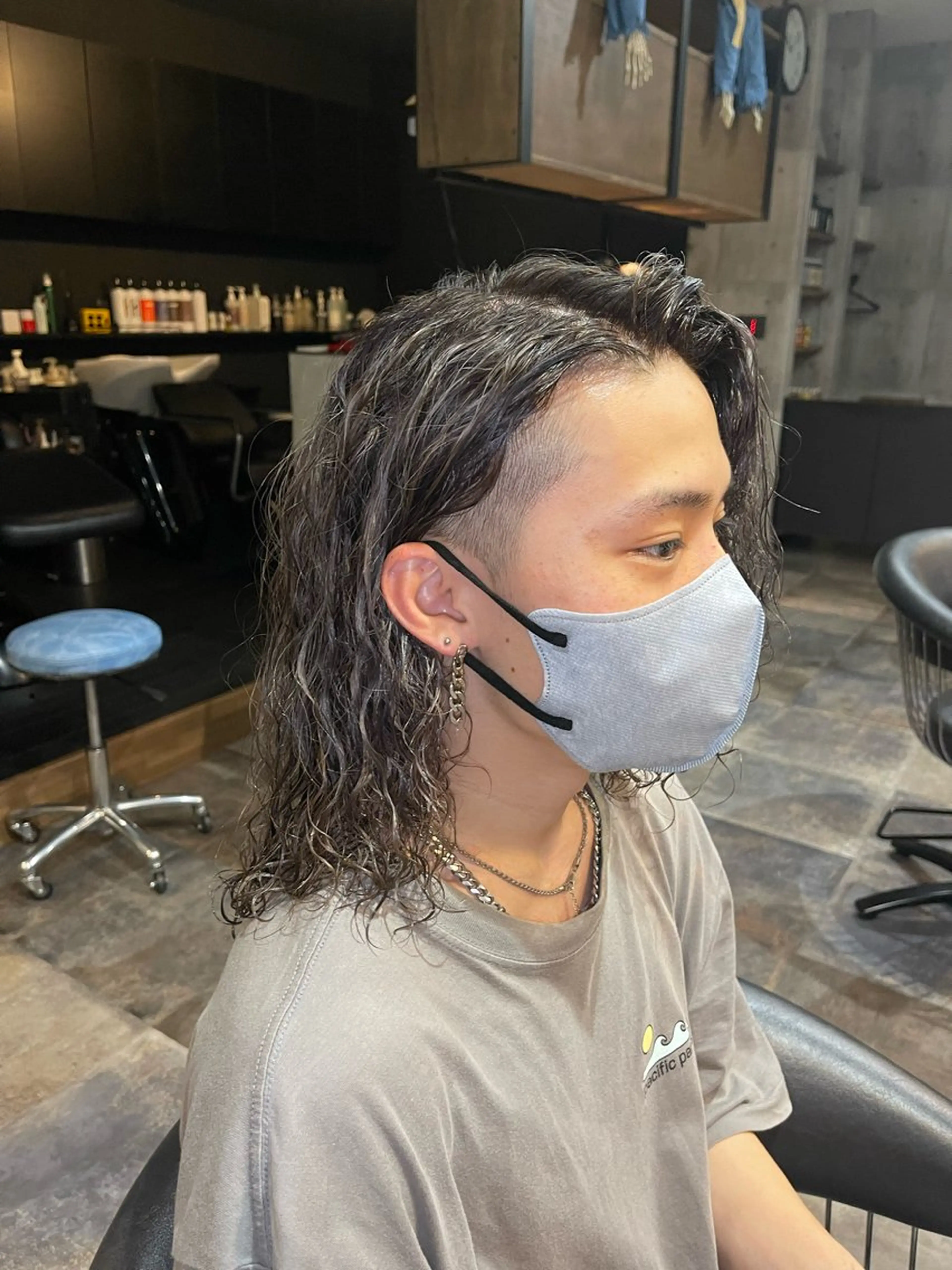 ミディアム カラー メンズ メンズハイライト ハイライトカラー ハイライト Felice Erikaのヘアスタイル