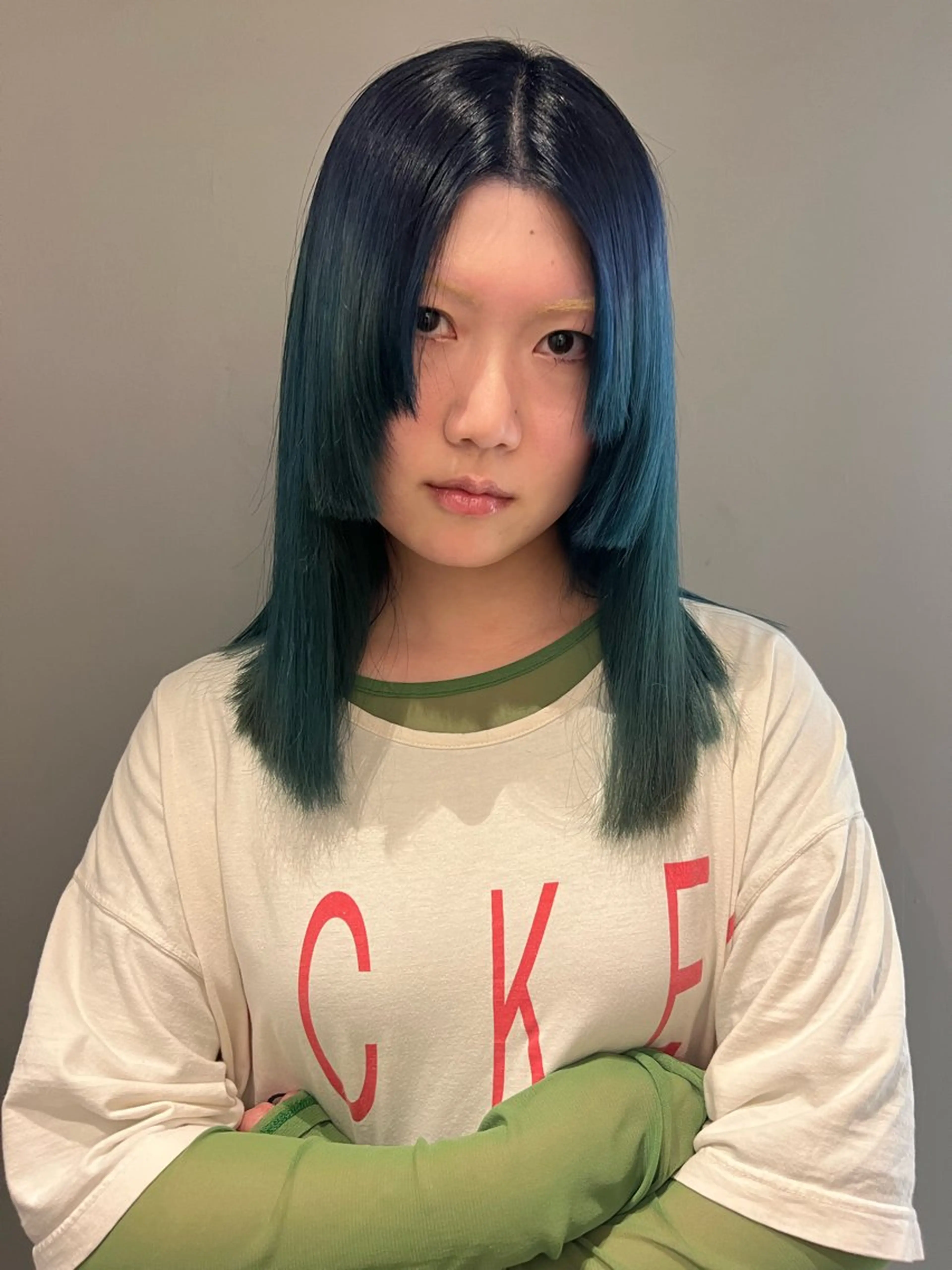 セミロング カラー カット ヘアカラー haco＋所属・圧倒的デザイン力 店長🎨RENAのヘアスタイル