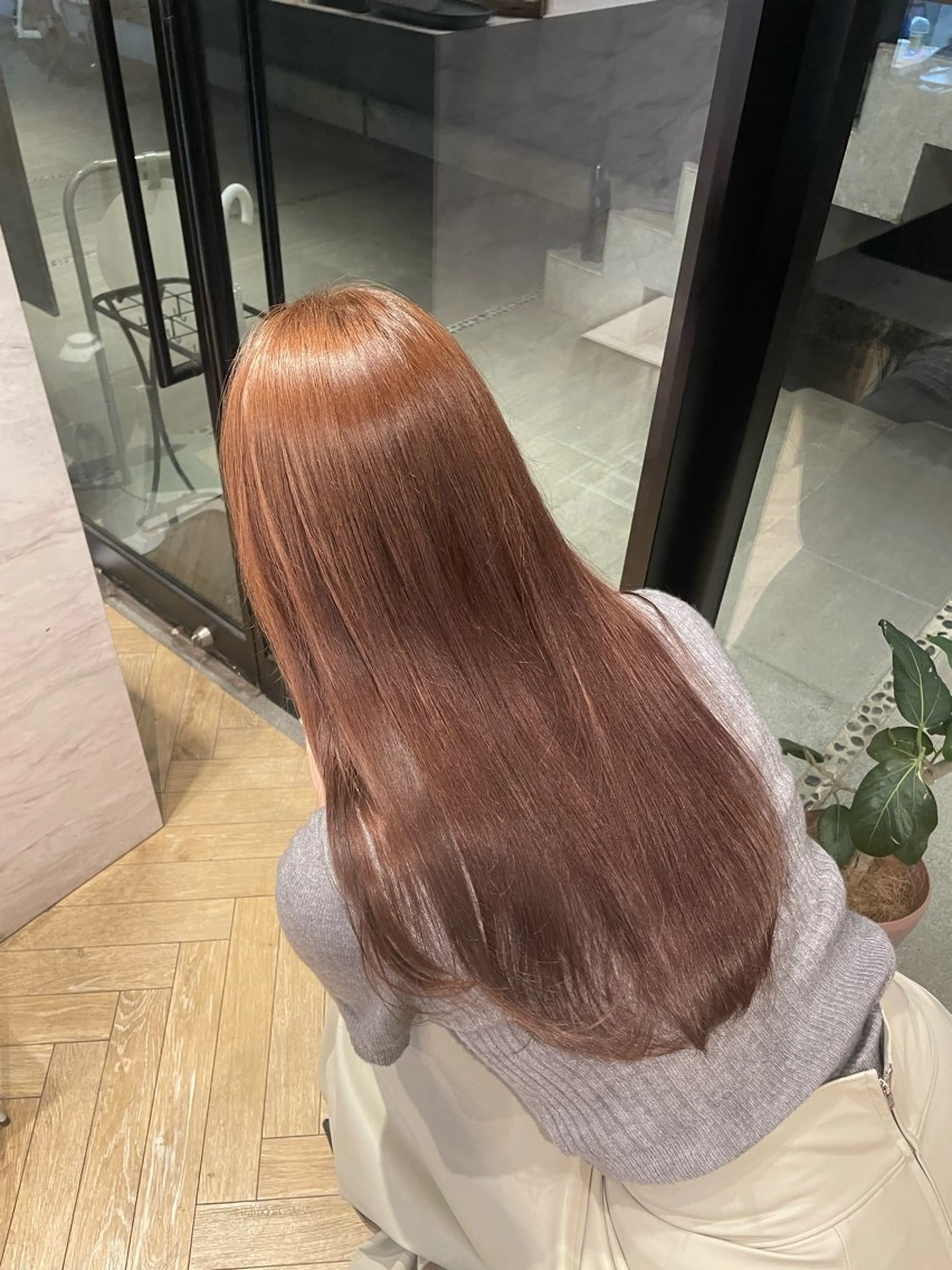 ロング カラー トリートメント うる艶カラー/美髪 トリートメント/めいのヘアスタイル