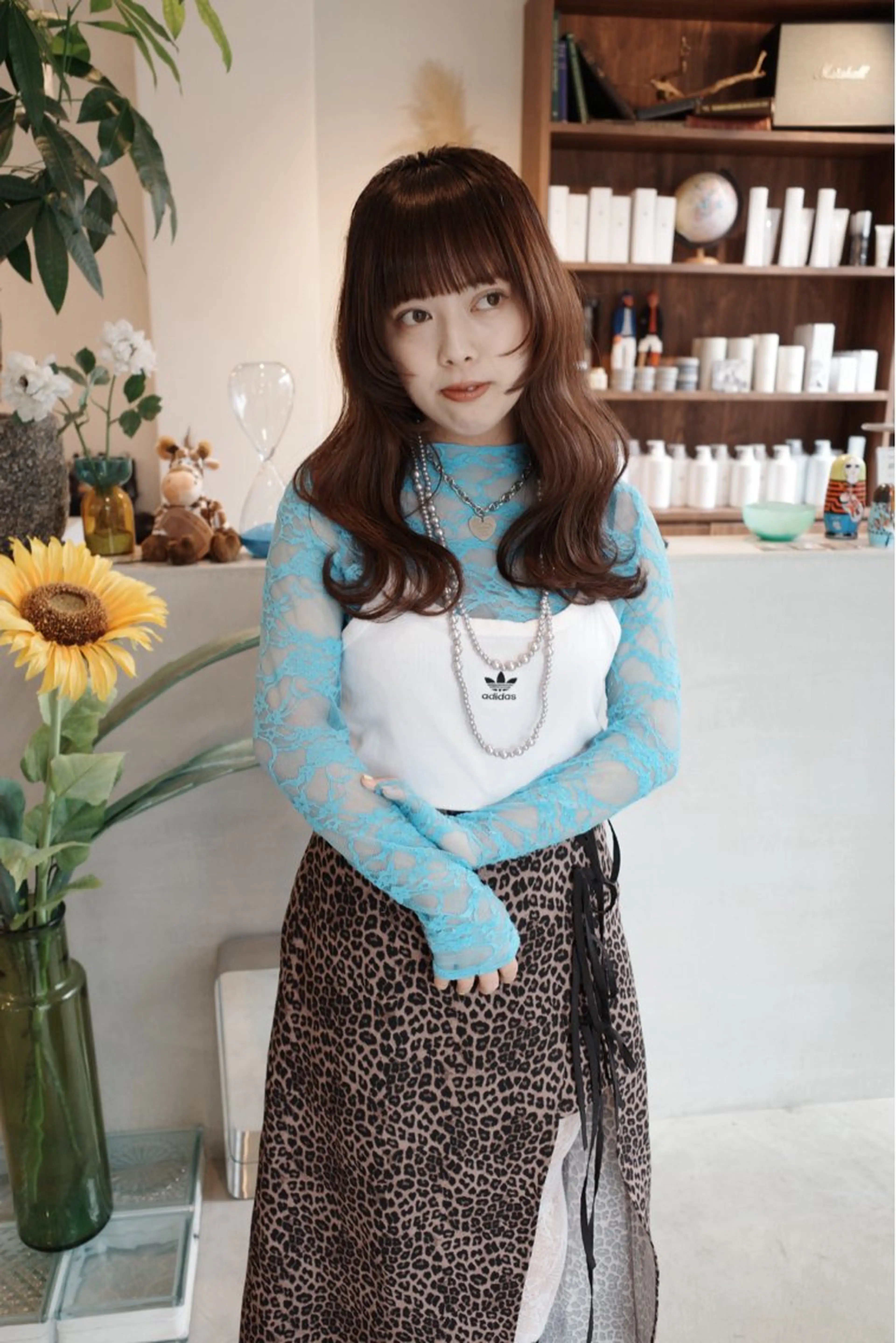 ロング カラー (𝐡)𝐰𝐢𝐦 𝐲𝐮𝐧𝐚のヘアスタイル