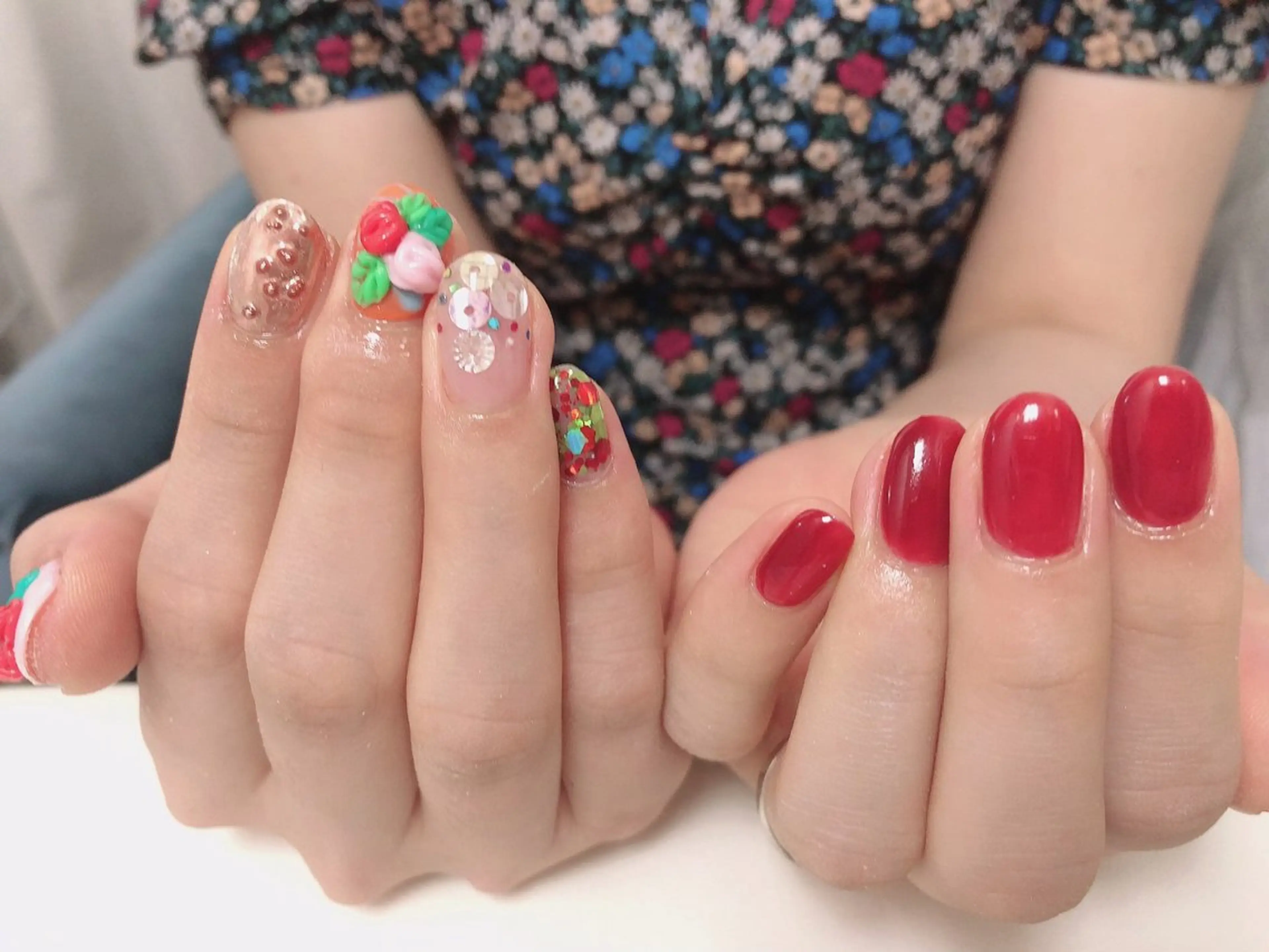 ネイル アートネイル ニュアンスネイル ハンドネイル mano nella manoのネイルデザイン