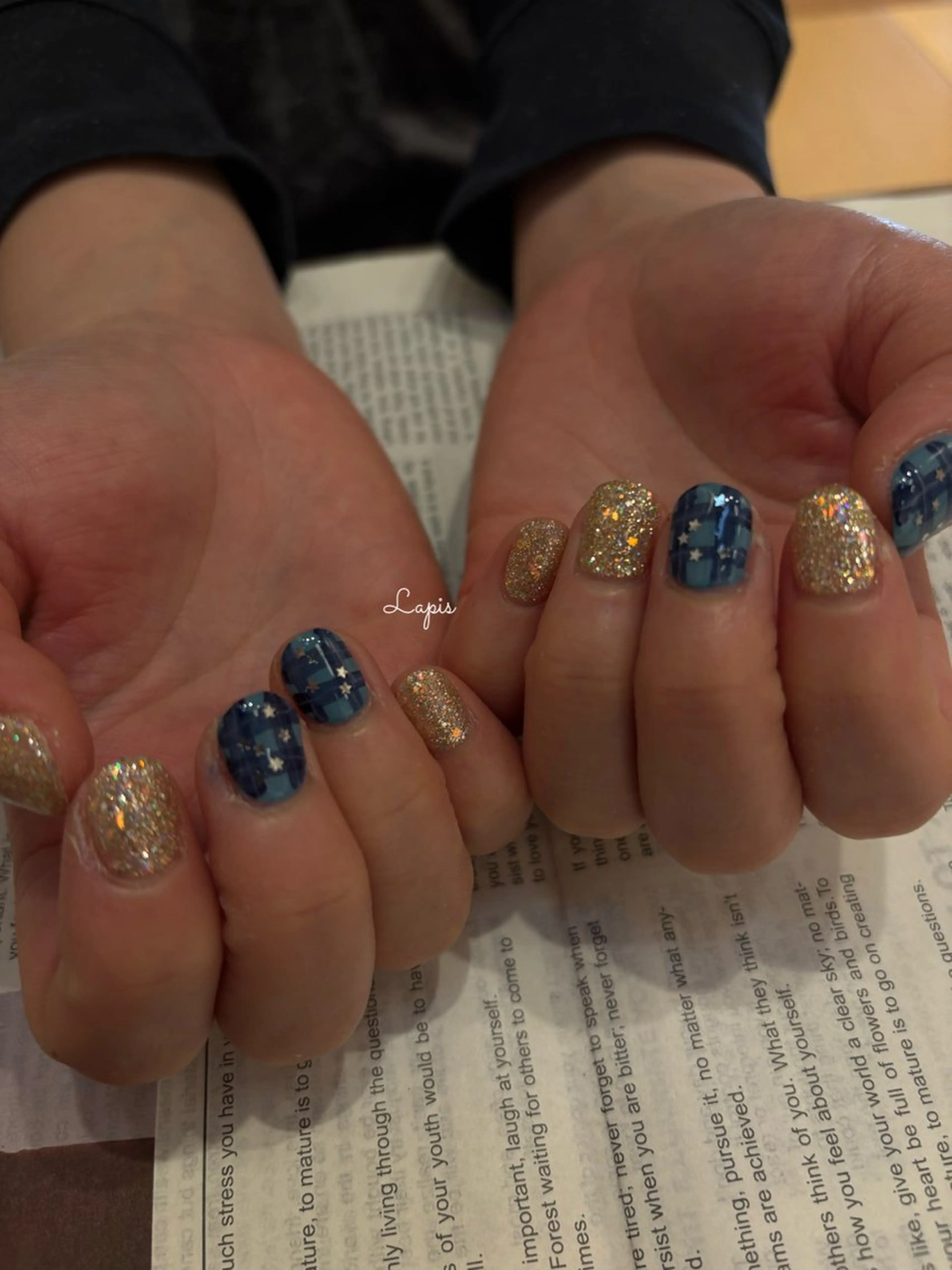ネイル ハンドネイル Lapis *のネイルデザイン