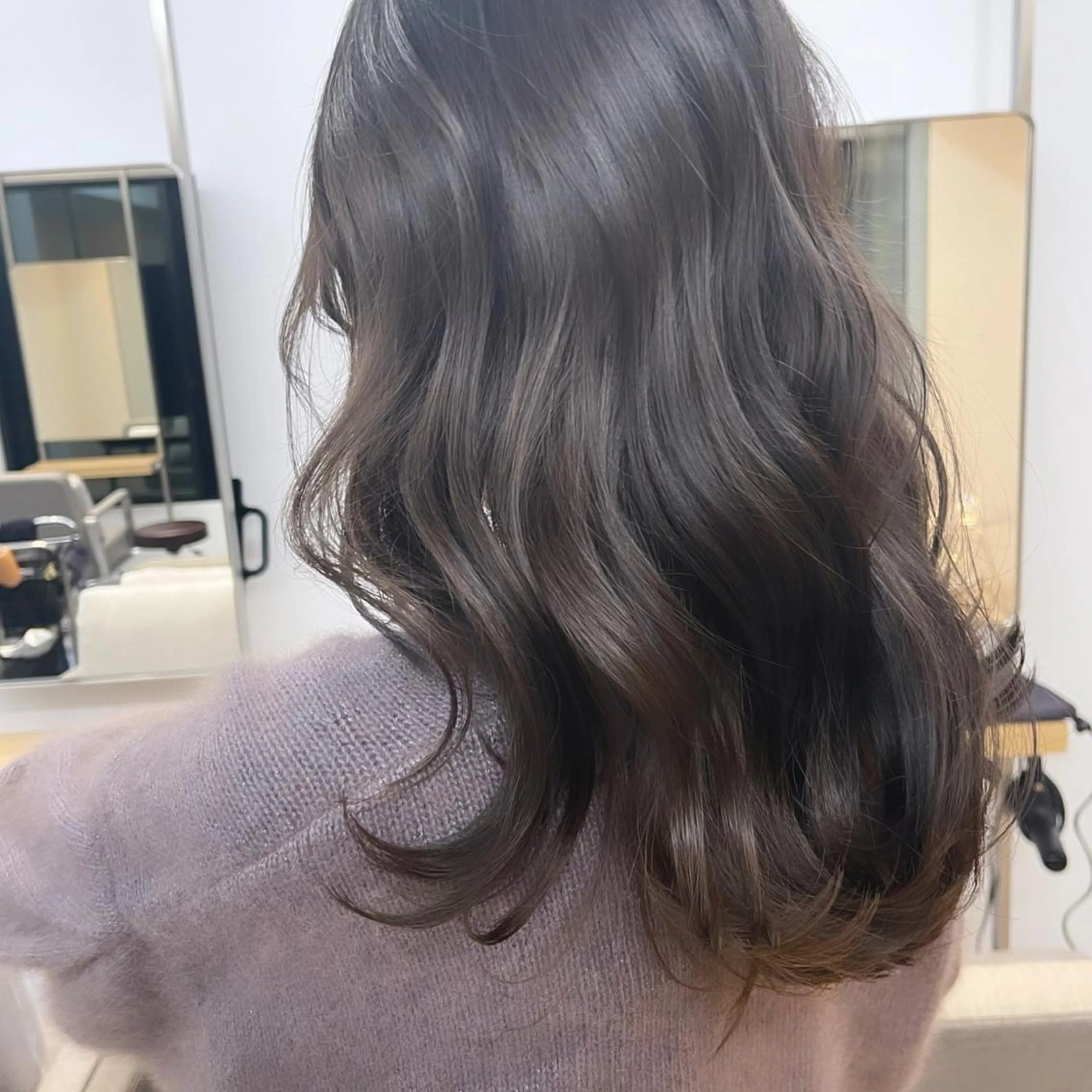 セミロング カラー ヘアアレンジ カット ヘアカラー トリートメント Aloa透明感ヘア ♡kanami♡のヘアスタイル