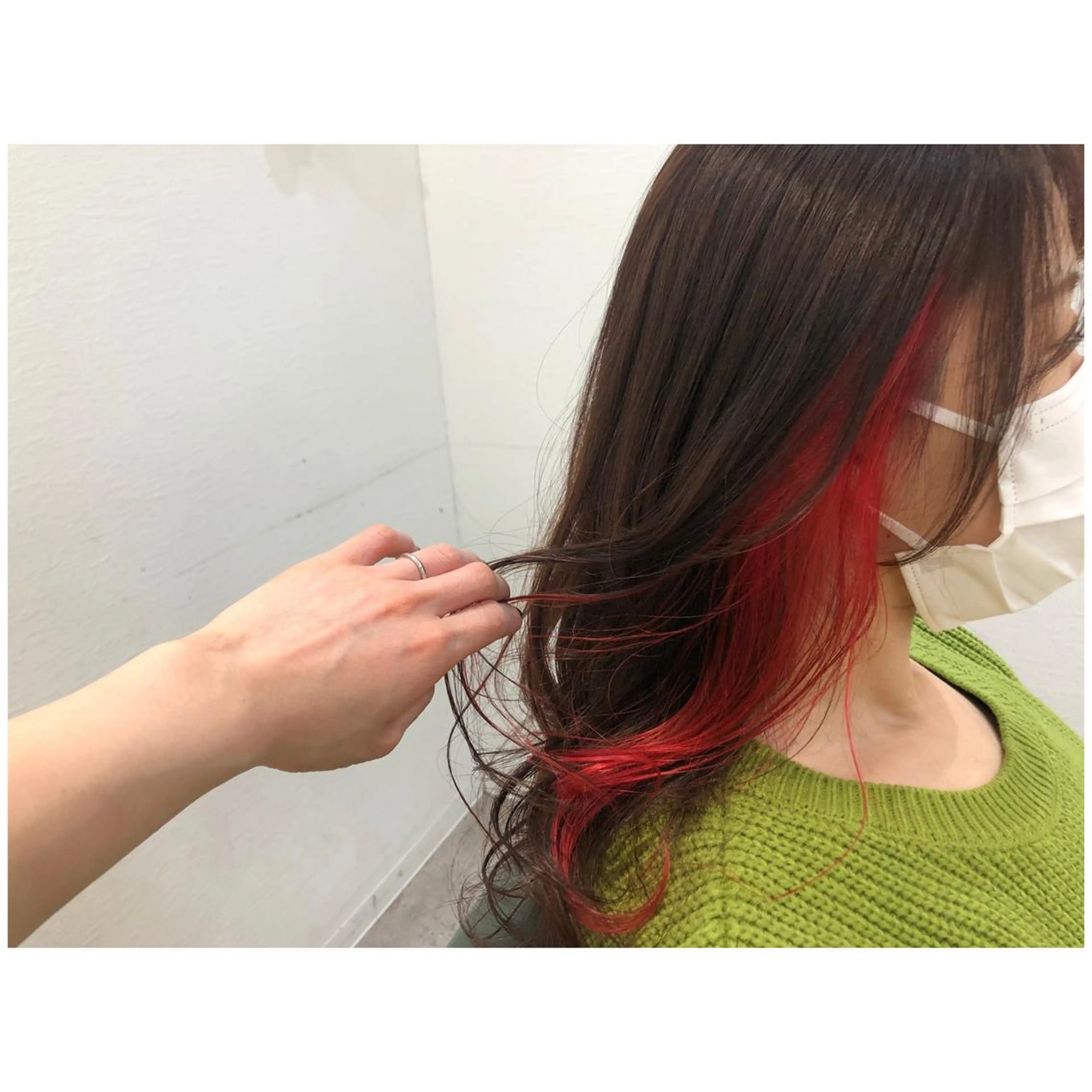 🖤流行イヤリングカラー🖤ホームケア付き🖤前髪カット＊イヤリングカラー[ブリーチ込み]＊全体カラー＊リンゲージTRの写真