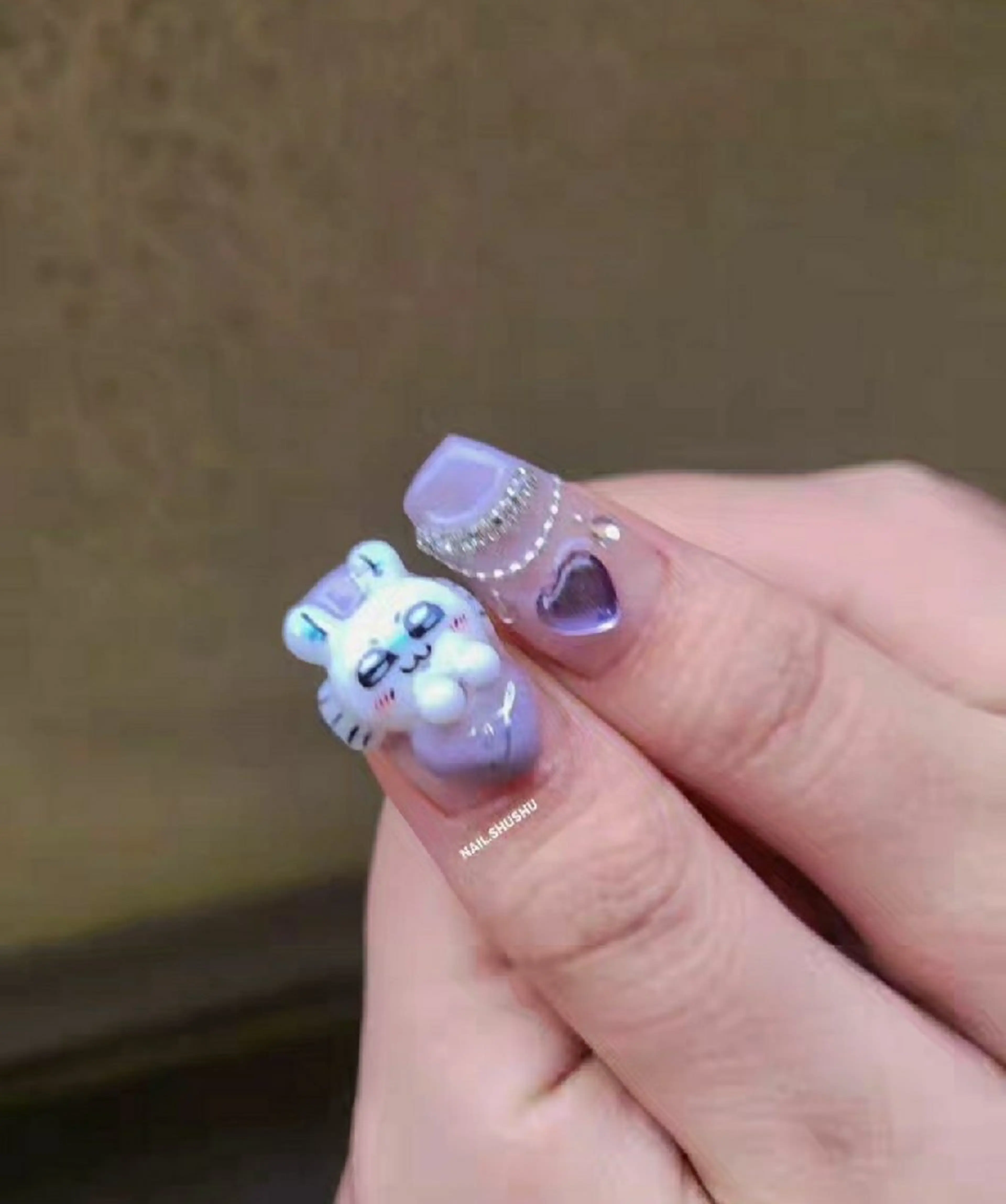 ネイル 持ち込み ニュアンスネイル ワンカラーネイル シンプルネイル 春ネイル ハンドネイル 3dパーツ/流行り 👧shushu❤️のネイルデザイン