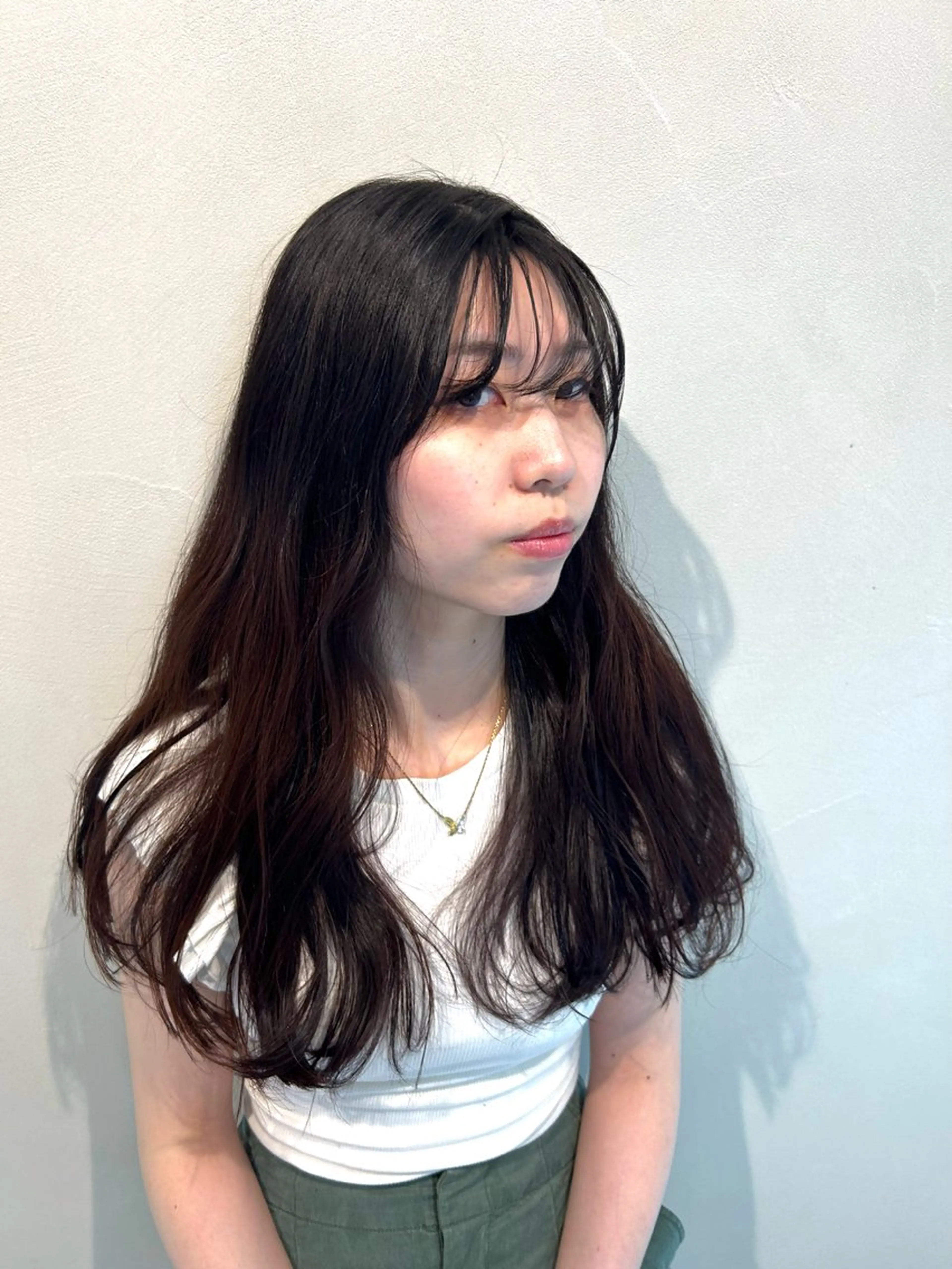 ロング 一宮　　透明感カラー 髪質改善　ヘッドスパのヘアスタイル