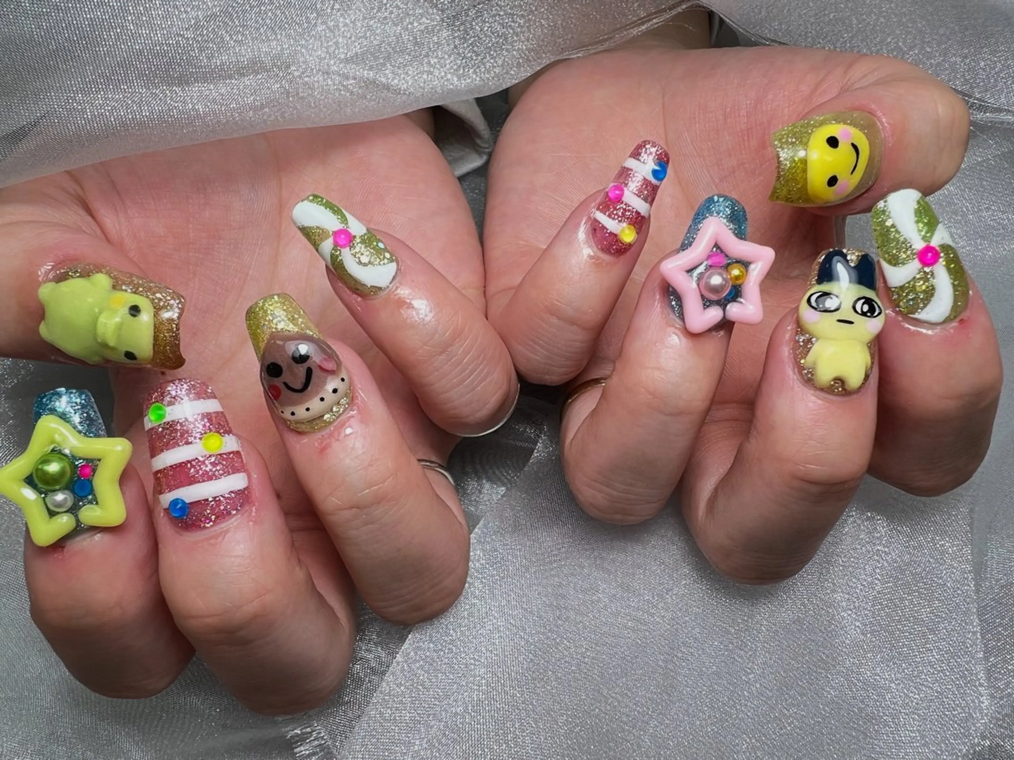 ネイル ハンドネイル Mana‪ ‪·͜· ❤︎‬のネイルデザイン