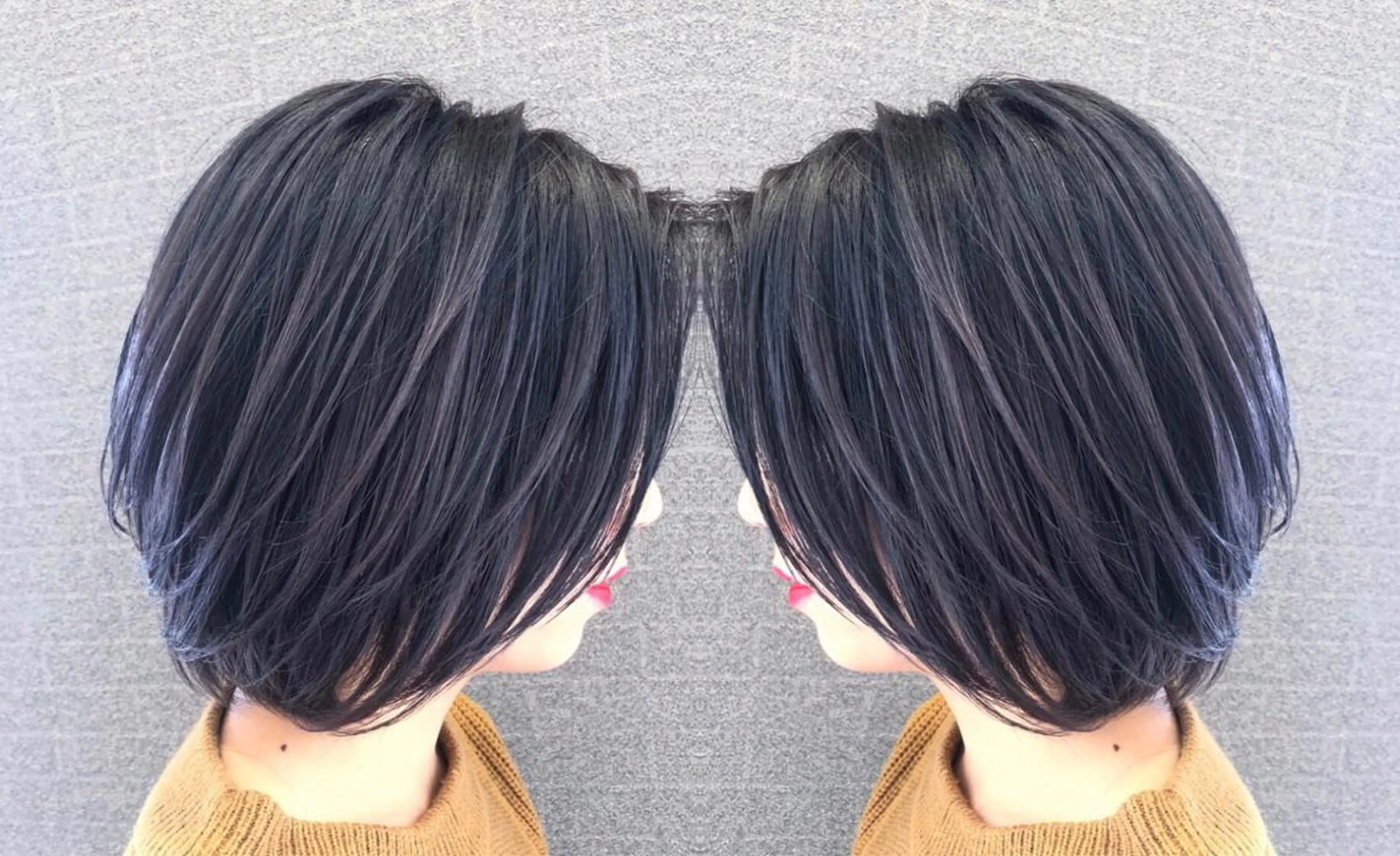 ショート カラー ヘアアレンジ バレイヤージュ デザインカラー ハイライトカラー ハイライト レイヤーカット アンドウ ユウ/ レイヤーカット/韓国のヘアスタイル