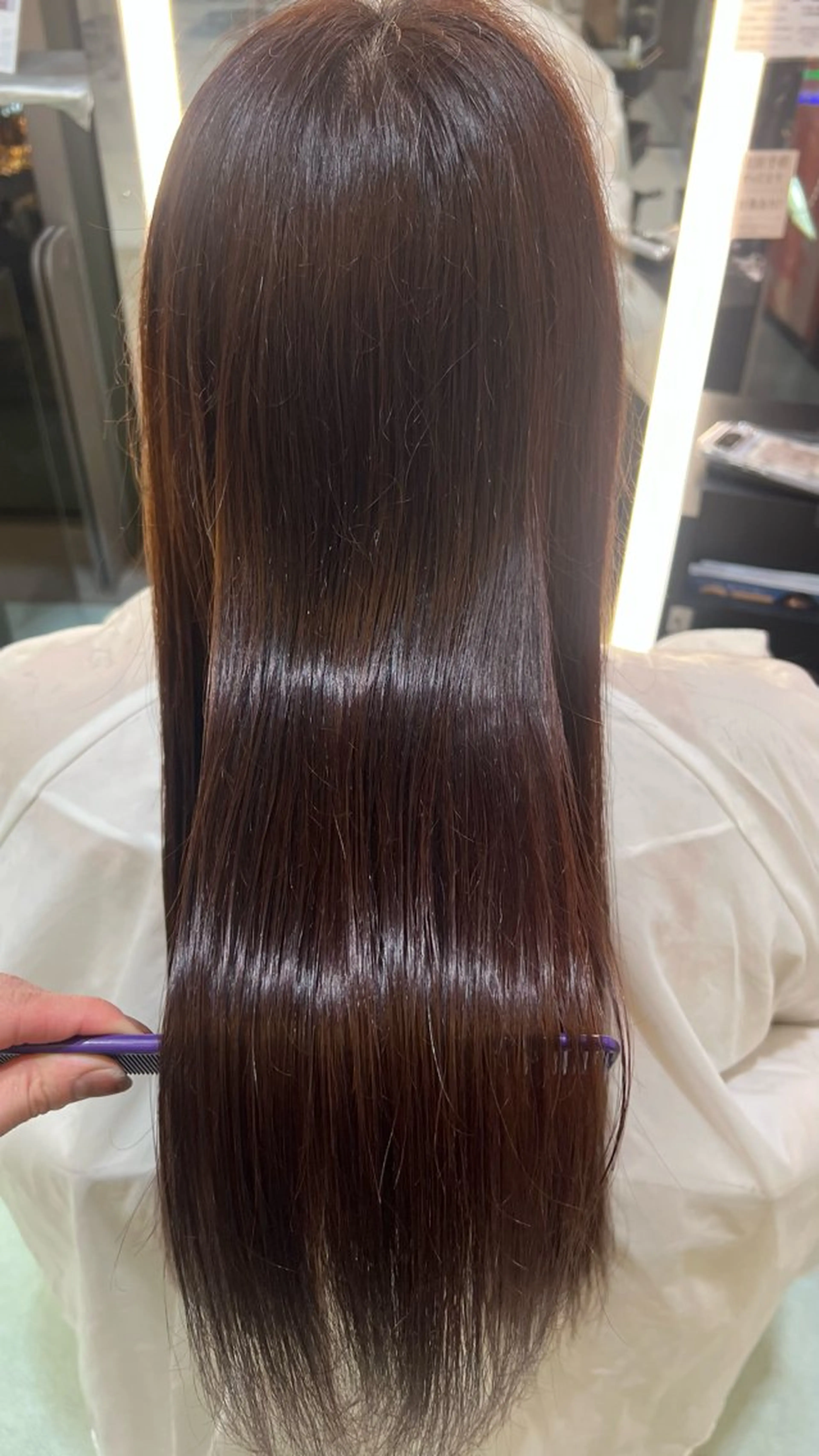 ロング カラー ピンクカラー ヘアカラー トリートメント WiLLあべの店所属・近藤 羽南のヘアスタイル