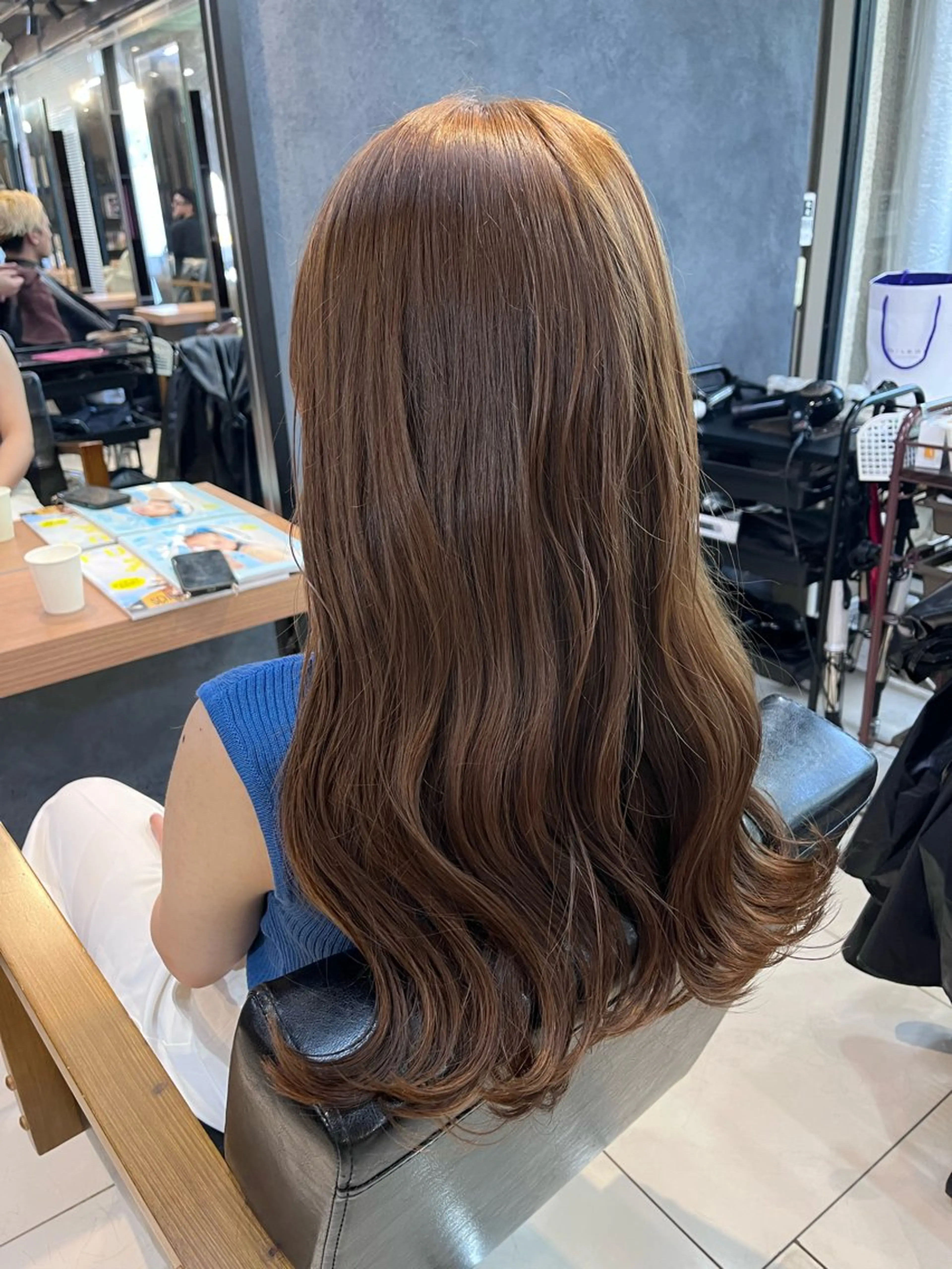 ロング カラー ヘアアレンジ メンズ ネイル マツエク・マツパ アイブロウ 透明感カラー🤎 ゆりのヘアスタイル