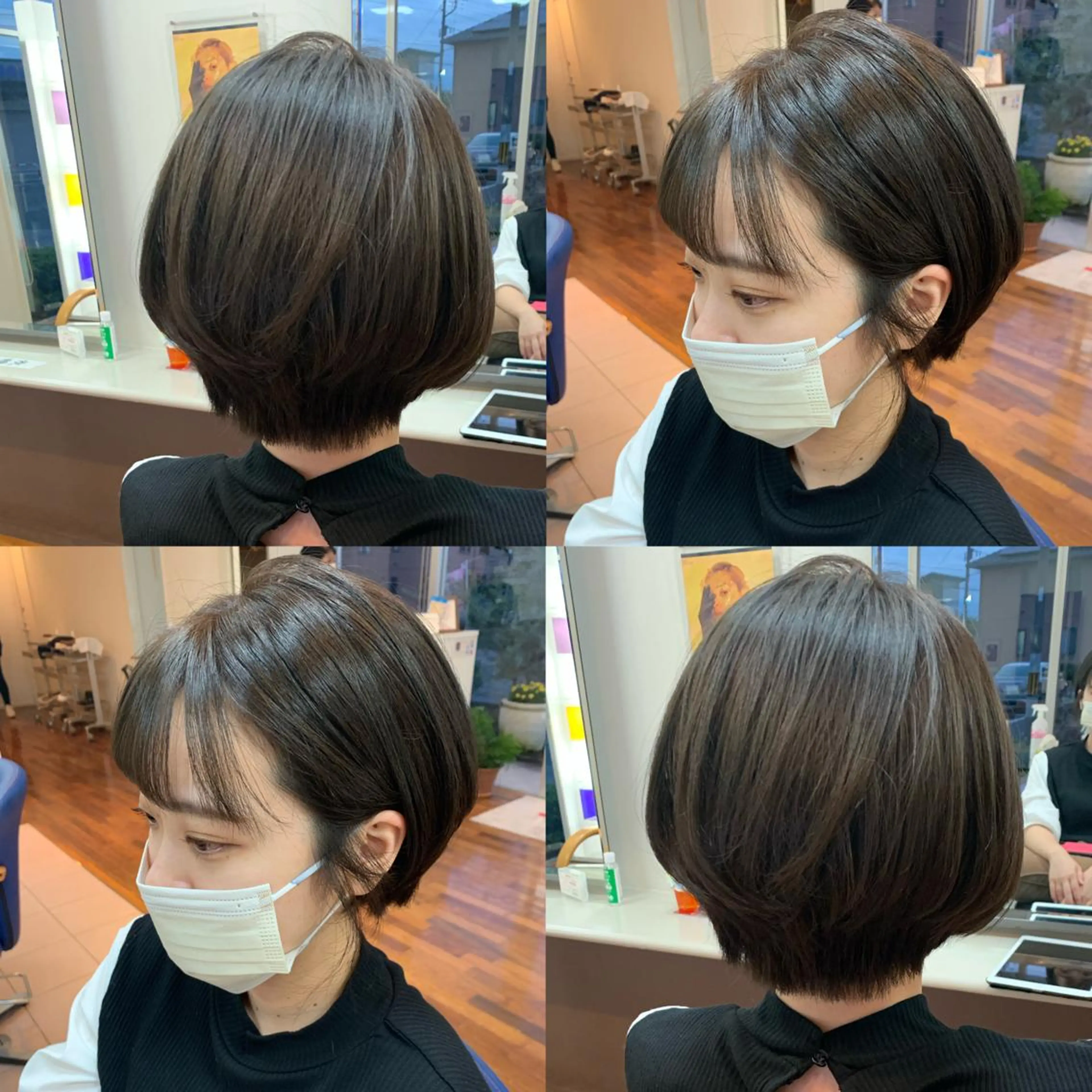 ショート カラー 小澤 志穂のヘアスタイル