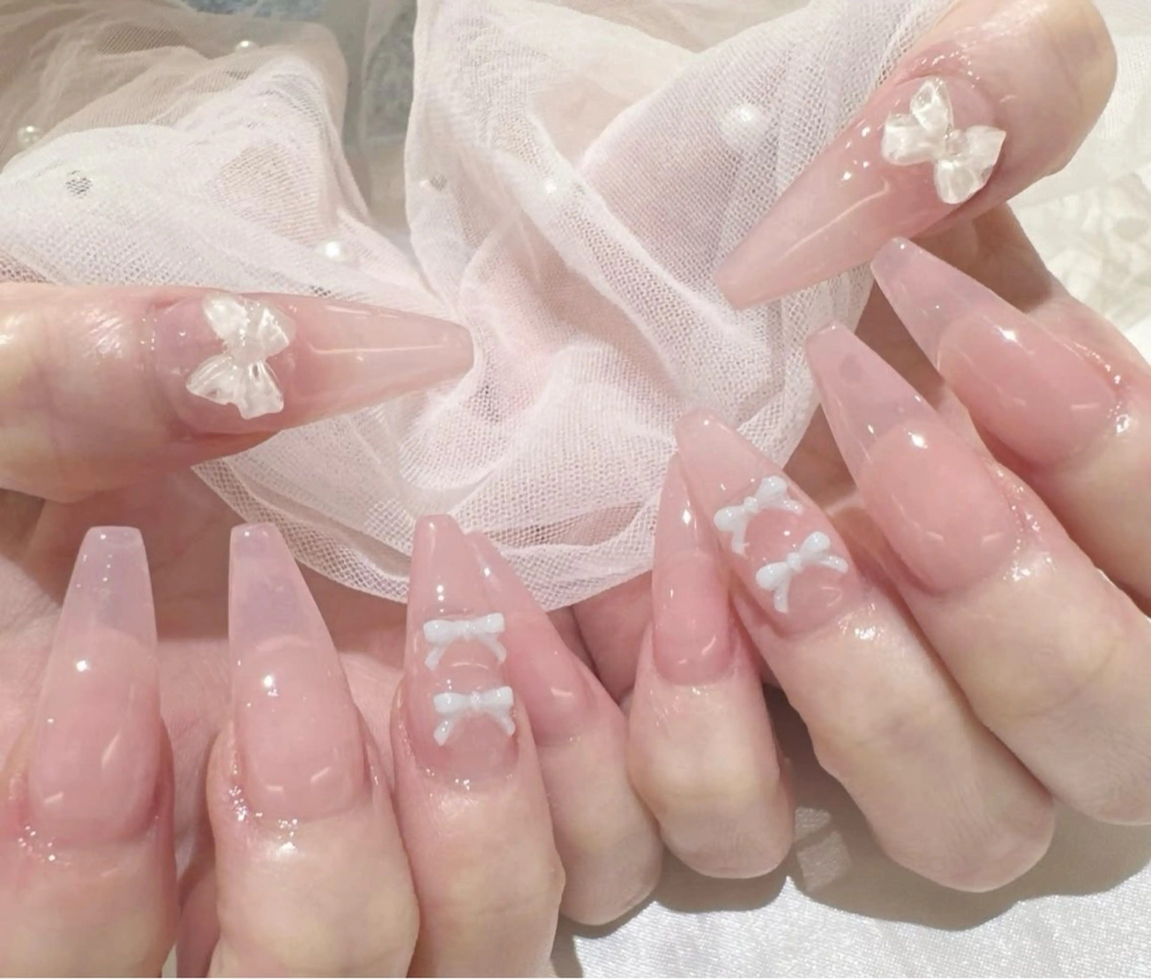 ネイル 韓国ネイル 持ち込み ニュアンスネイル ネイルチップ ハンドネイル TABI ANA.CHUOのネイルデザイン