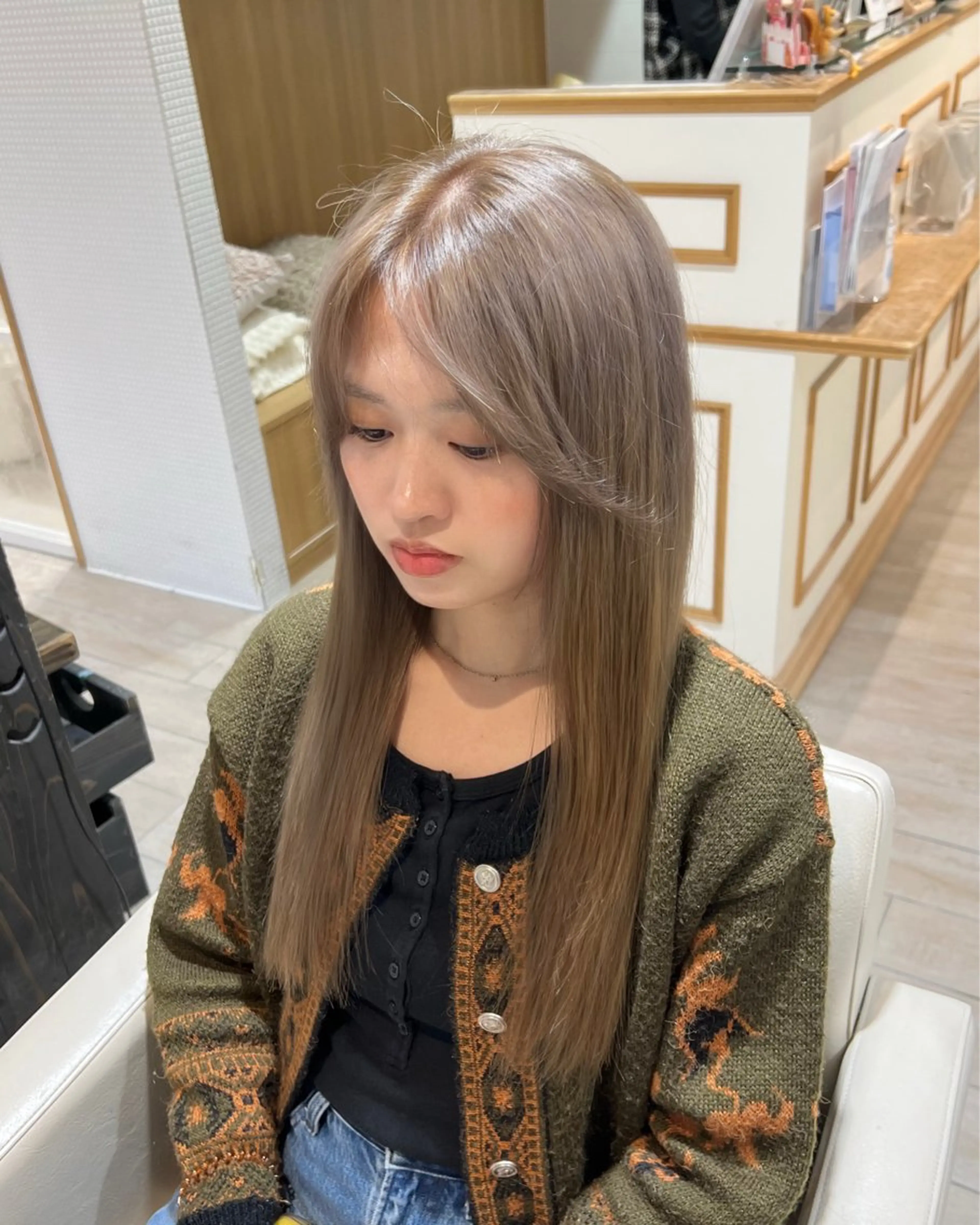 ロング カラー ヘアカラー モデル募集 セイノチヒロのヘアスタイル