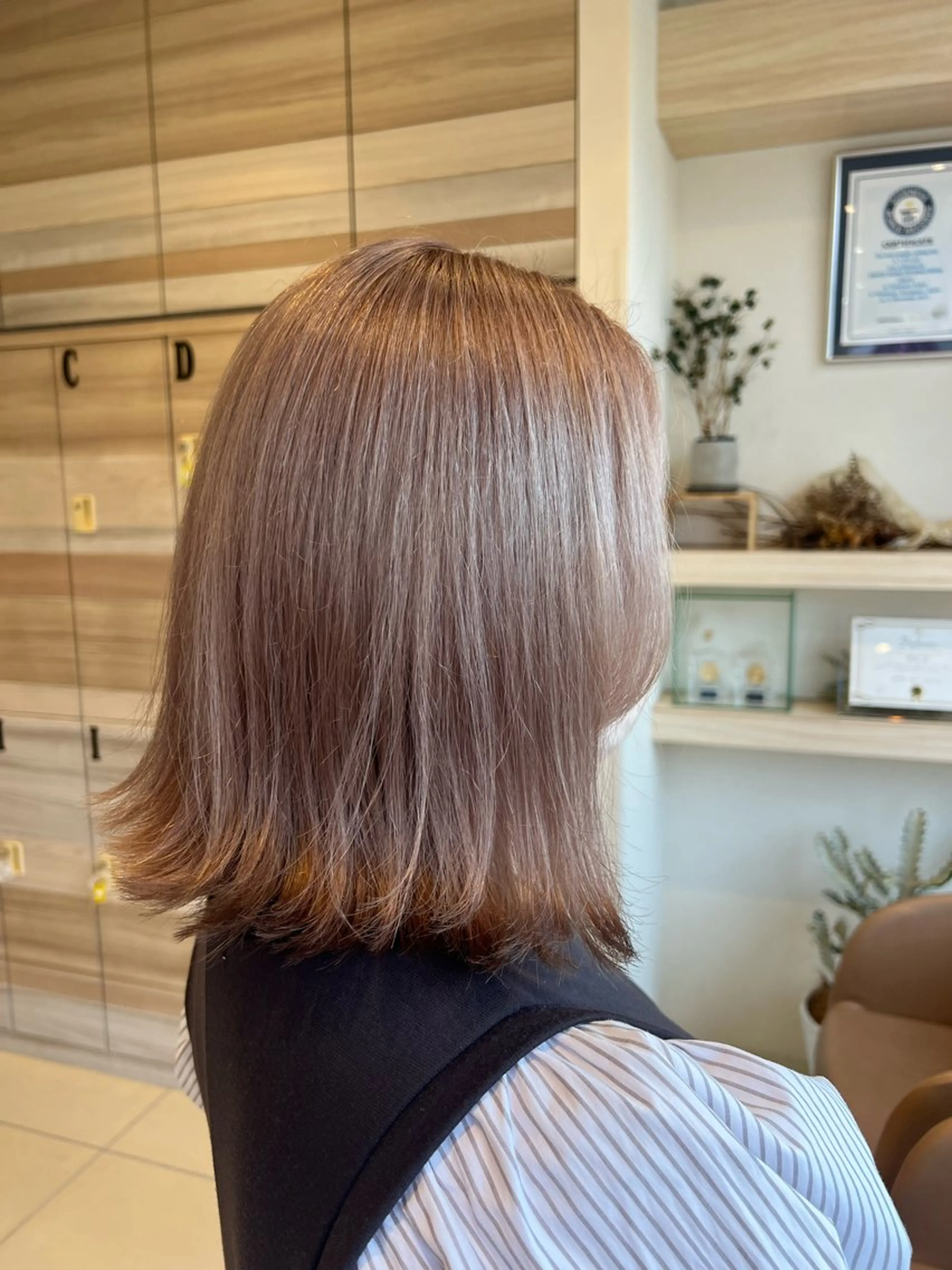 ミディアム 韓国風🌷✨ 守屋紗希のヘアスタイル