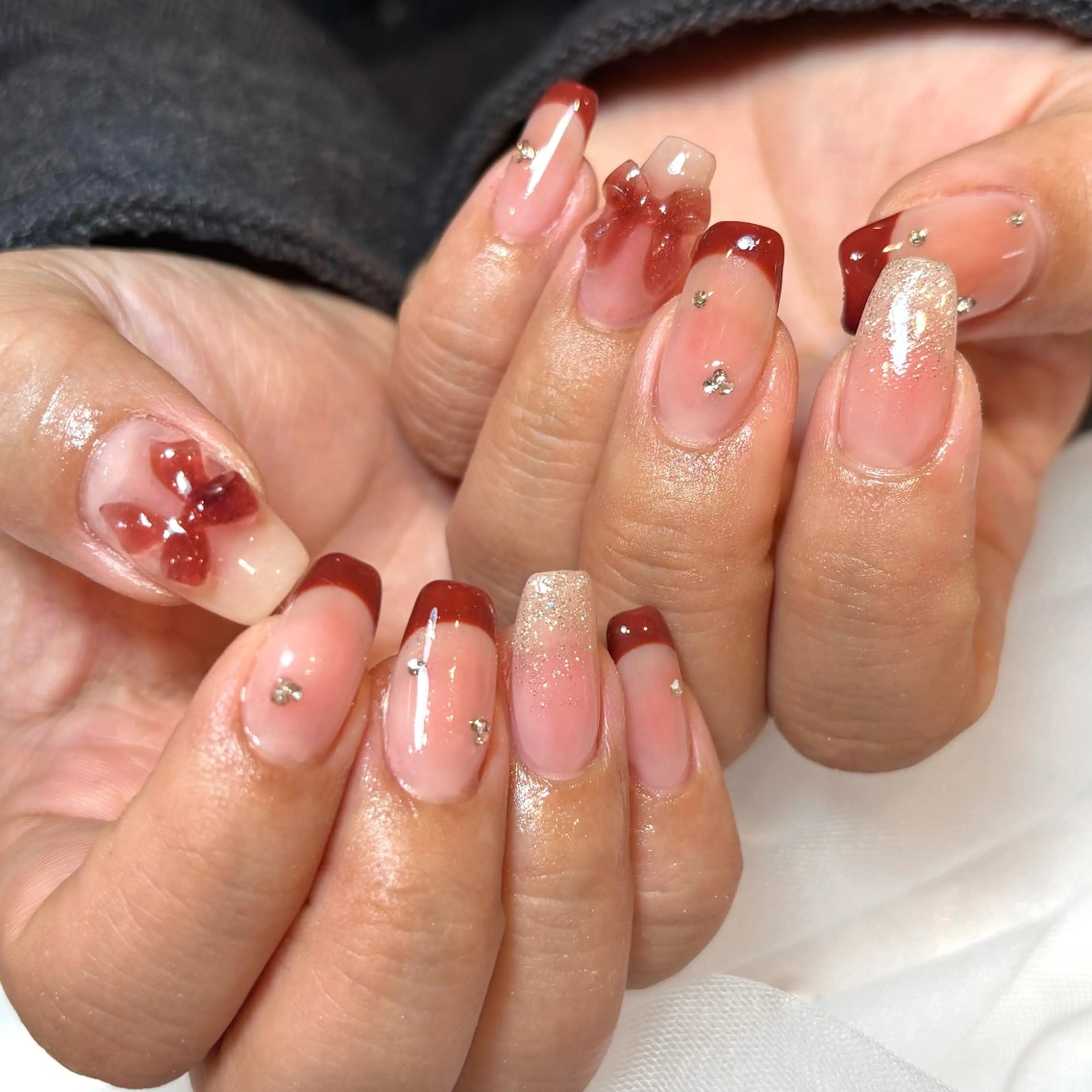 ネイル ジェルネイル ニュアンスネイル eight横浜☁️ くまべのネイルデザイン