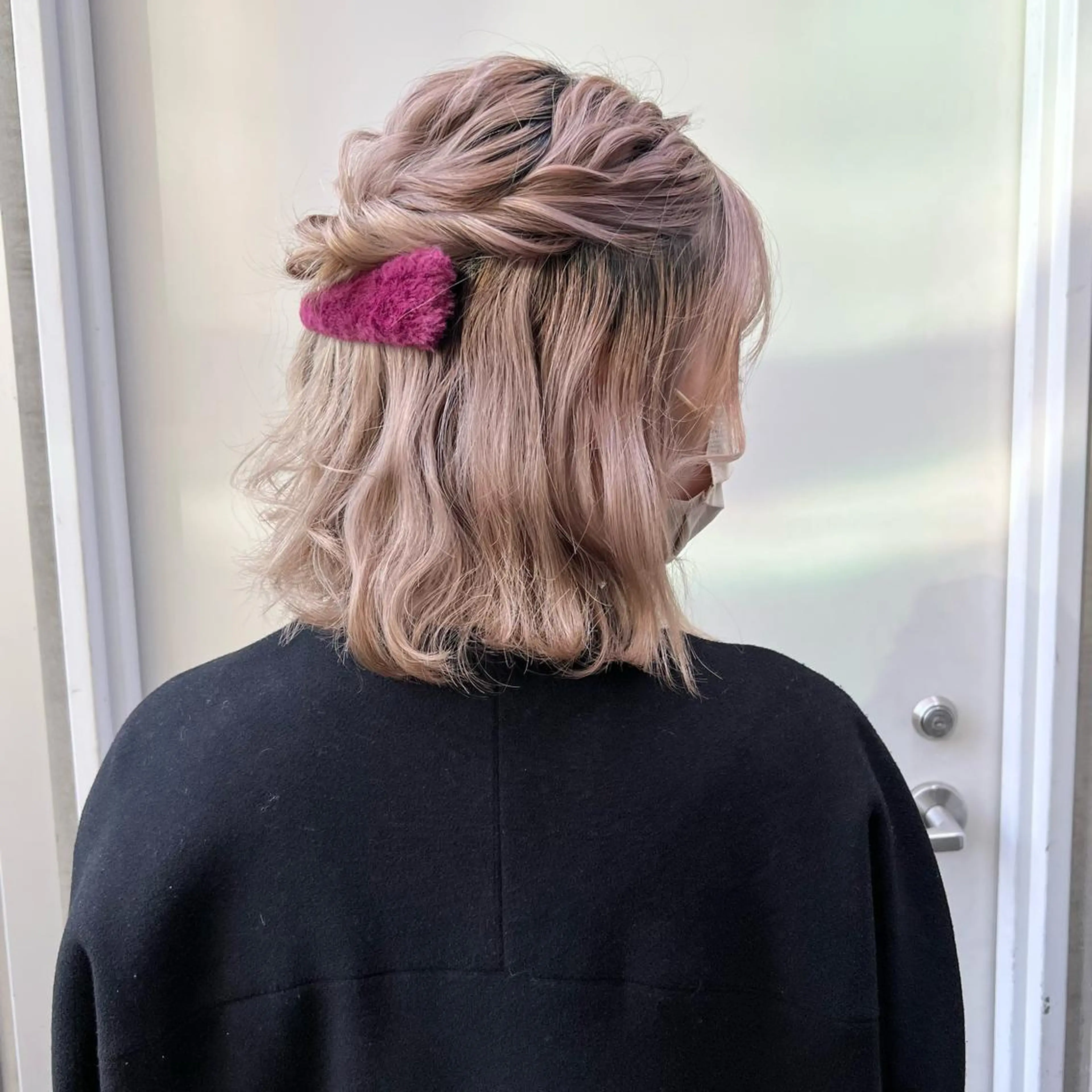 ミディアム ヘアアレンジ ハーフアップ 簡単アレンジ ヘアセット 卒業式お呼ばれ🕊️ ヘアセット✴︎ミキのヘアスタイル