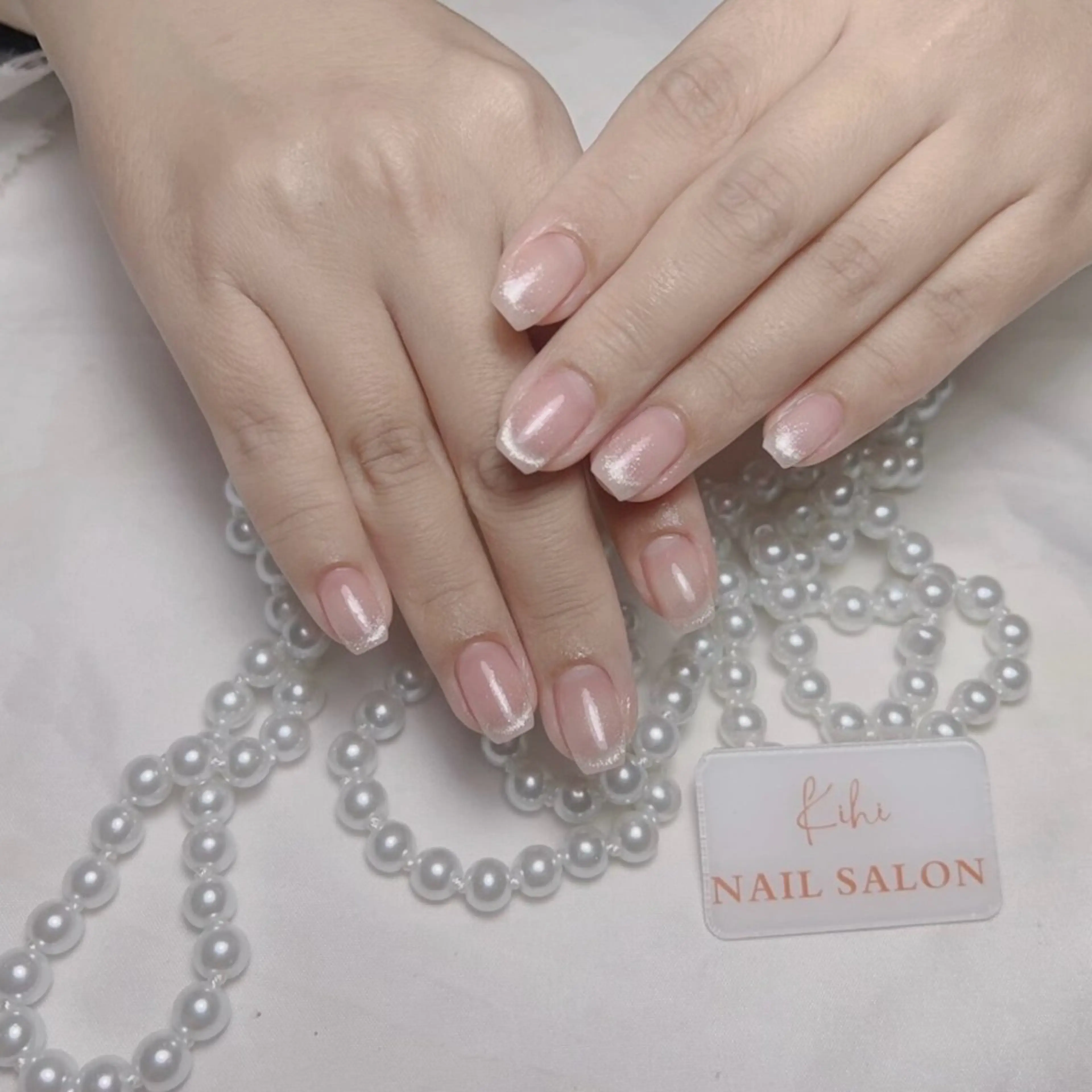 ネイル アートネイル フレンチネイル ジェルネイル グラデーション 韓国ネイル ハンドネイル ハンドケア さくら💮💮 【オフ無料】のネイルデザイン