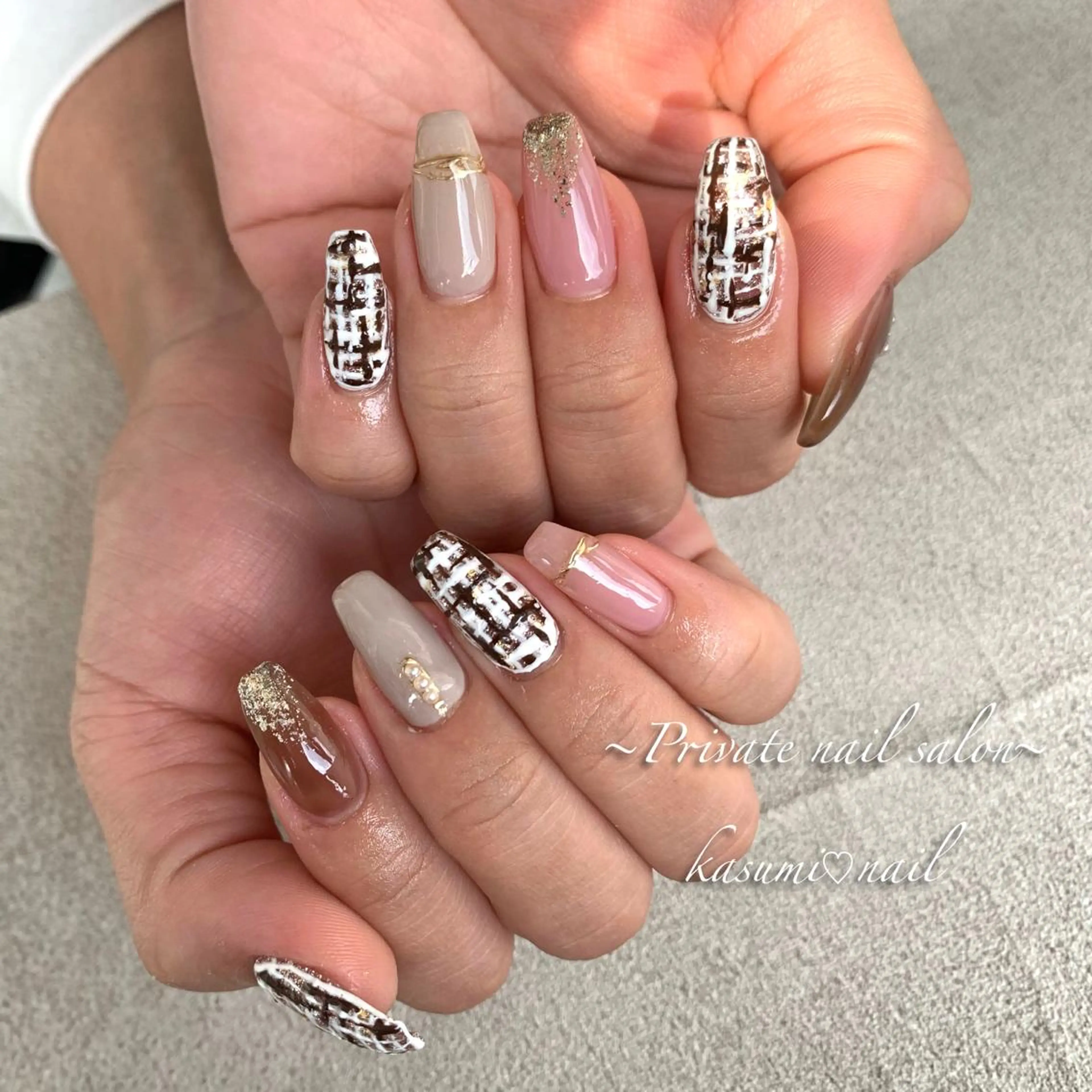ネイル アートネイル ラメ(グリッター) マグネットネイル ミラーネイル ニュアンスネイル KASUMI♡ Nailのネイルデザイン