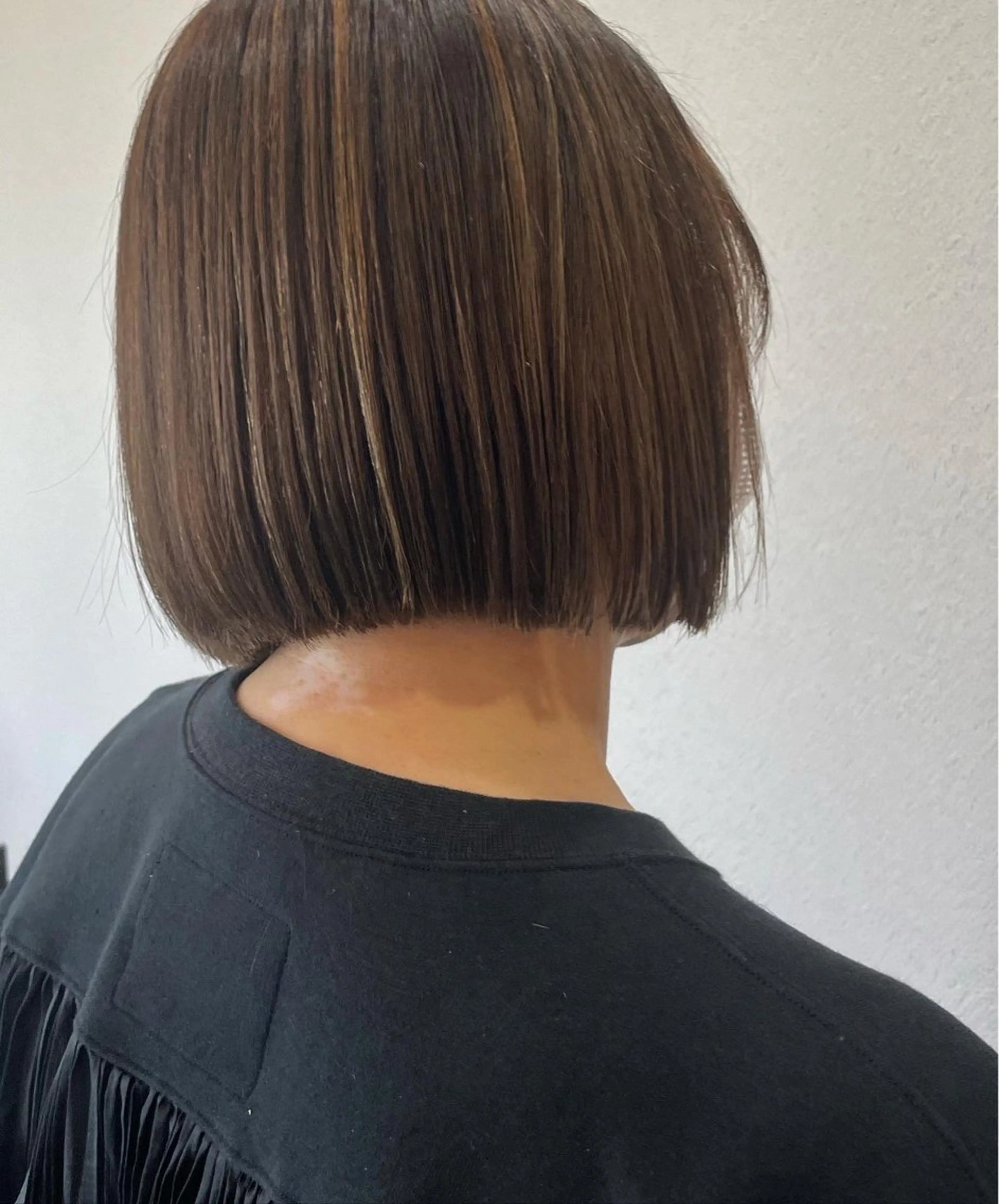 ショート カラー ハイライトカラー ボブ ハイライト カット ヘアカラー トリートメント ボブ/髪質改善/ soiナカジママドリのヘアスタイル