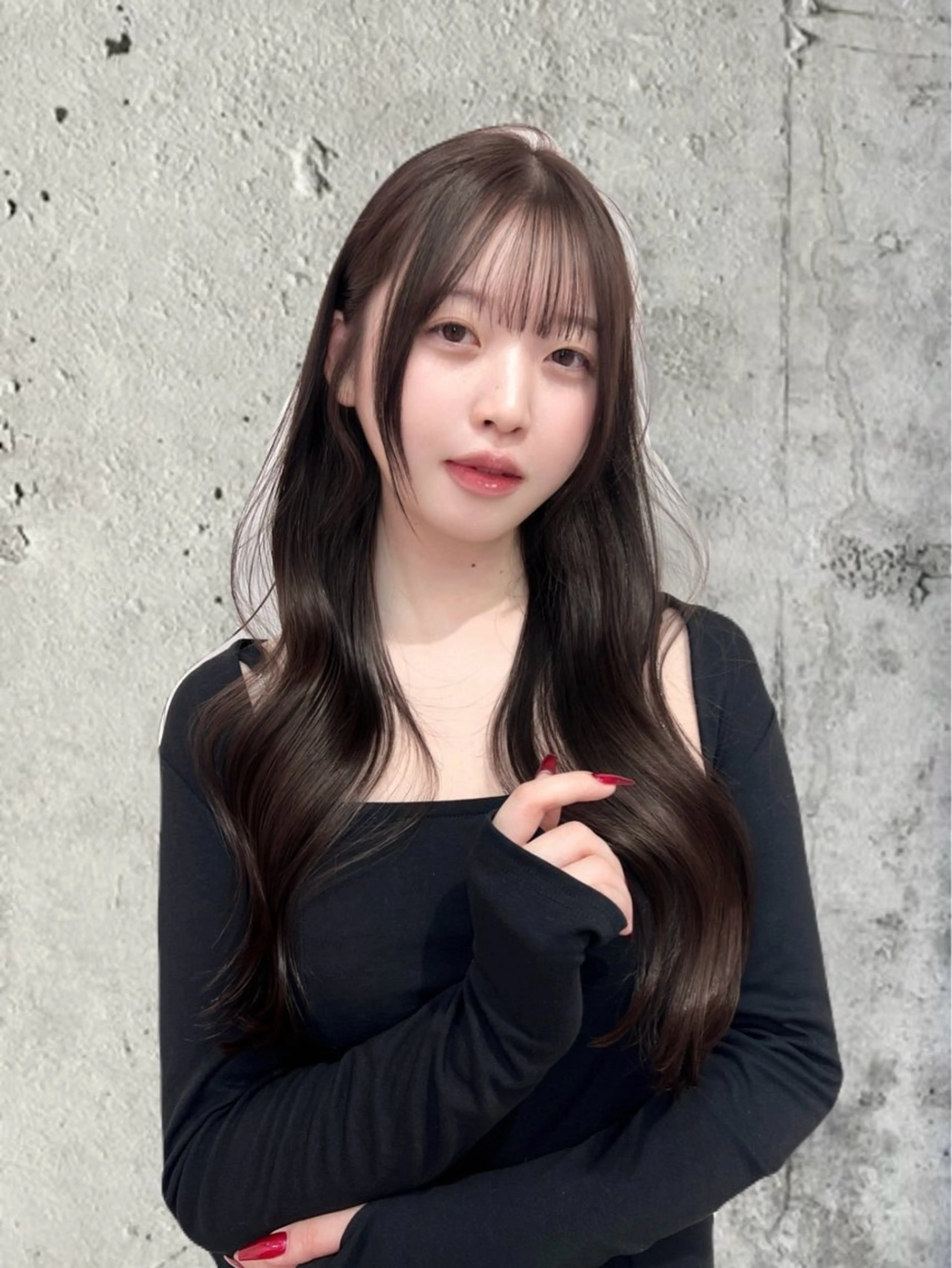 ロング カット ヘアカラー トリートメント 韓国/縮毛矯正/ カンタのヘアスタイル